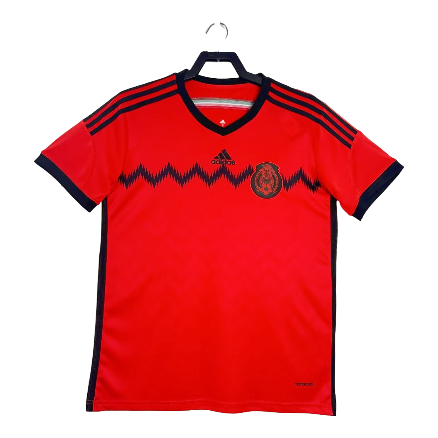 AlphaJersey-Retro Mexico 2014 Away Red Jersey