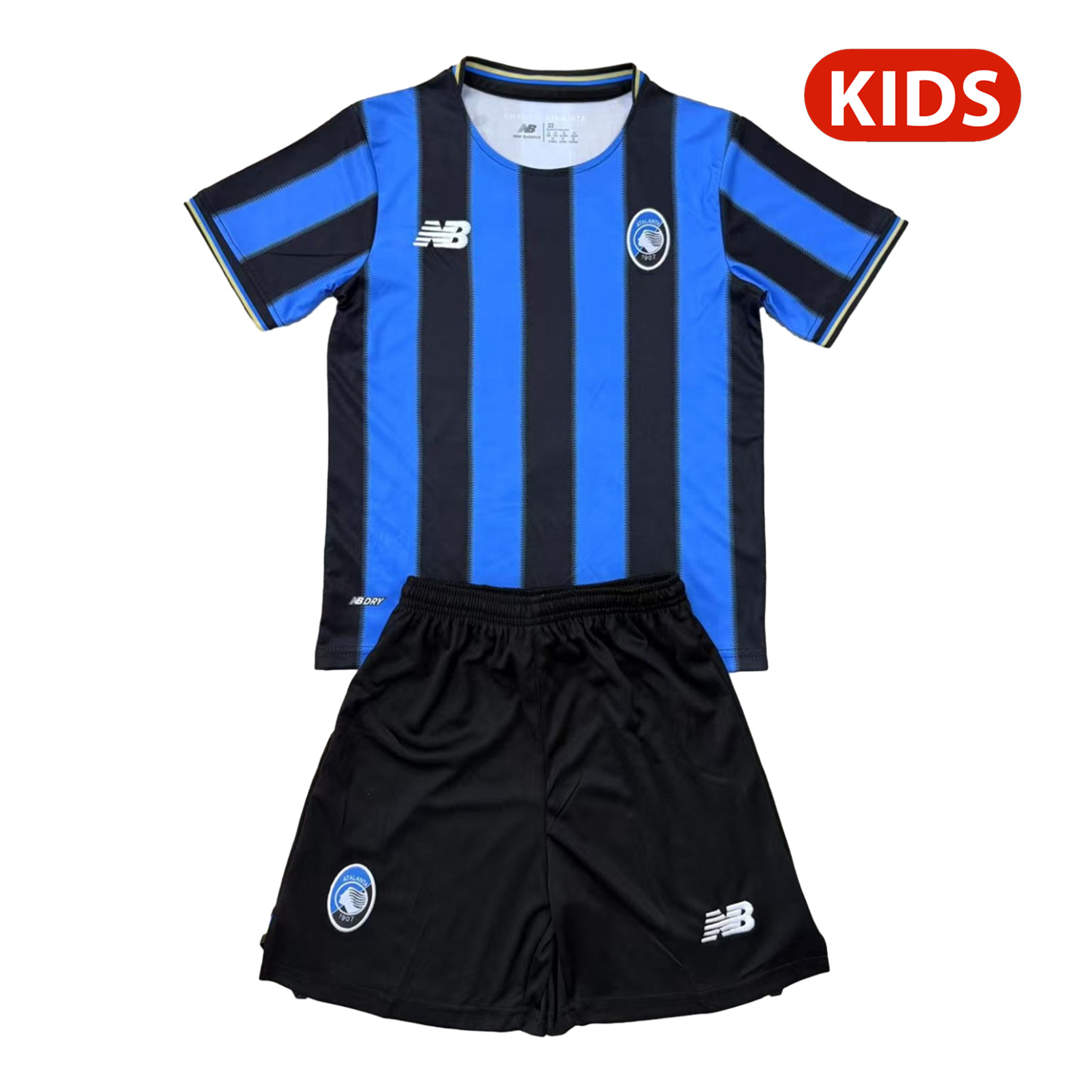 AlphaJersey-Atalanta 25-26 Home Unsponsored Kids Kit