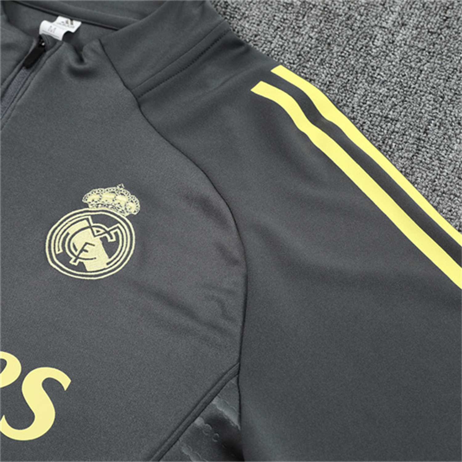 AlphaJersey-Real Madrid 25-26 Long Sleeves Training Set - Gray Top & Gray Pants