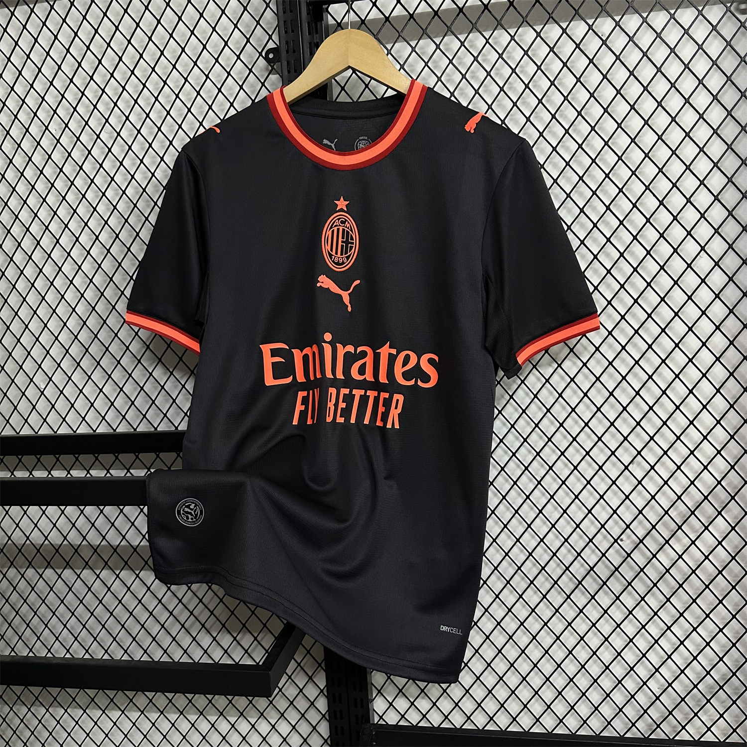 AlphaJersey-AC Milan 26-27 Third Black Jersey - Fans Version