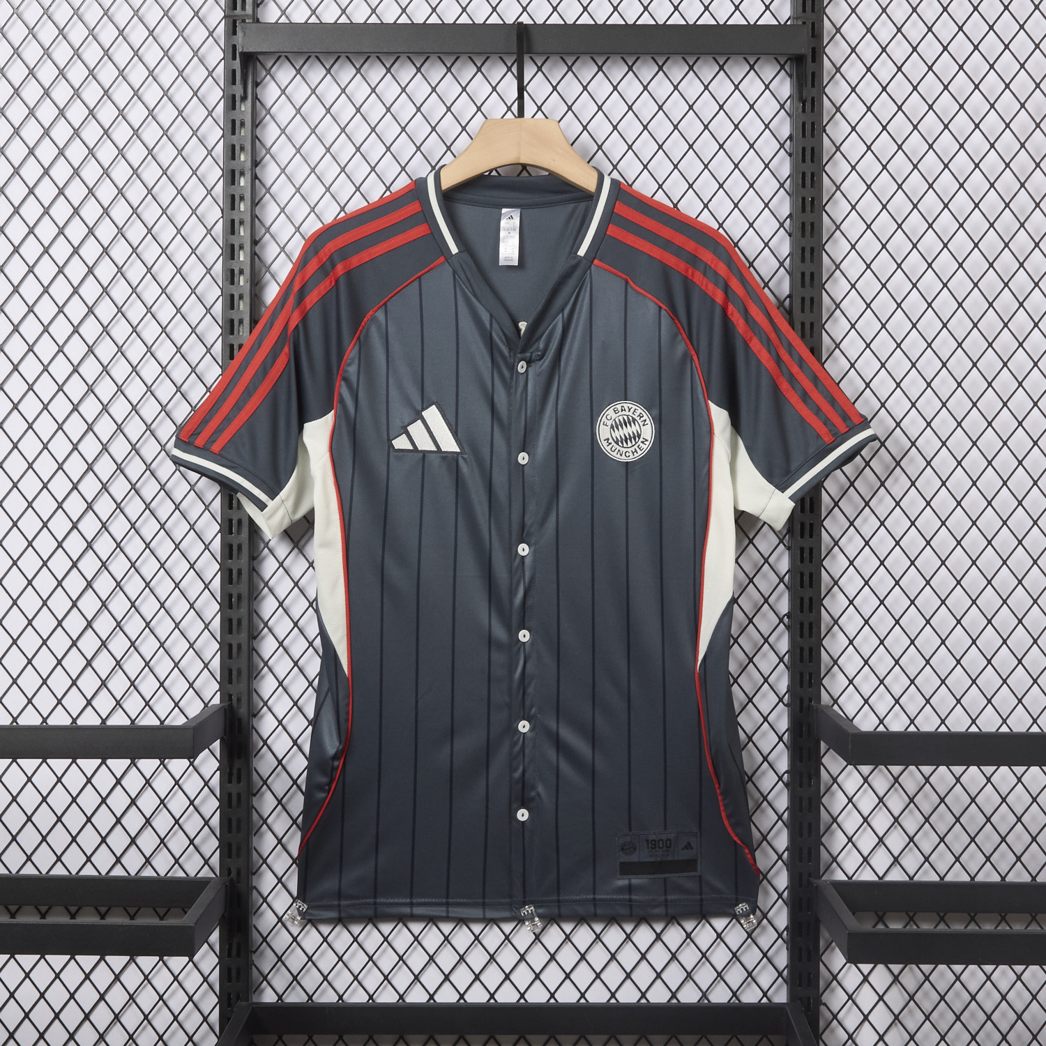 AlphaJersey-Bayern Munich 25-26 Deep Grey Baseball Jersey