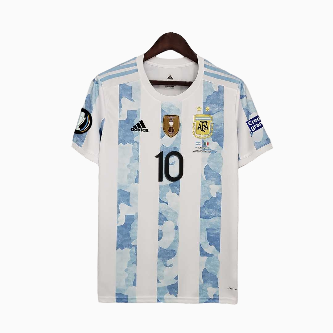 AlphaJersey-Retro Argentina 2021 Home Stadium Jersey