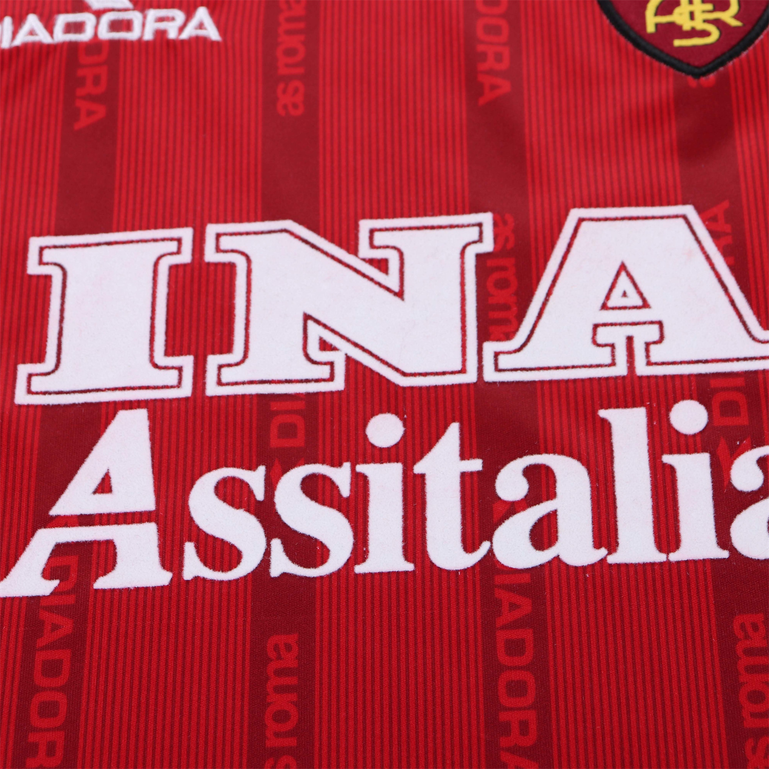 AlphaJersey-Retro Roma 1999-00 Home Kids Kit