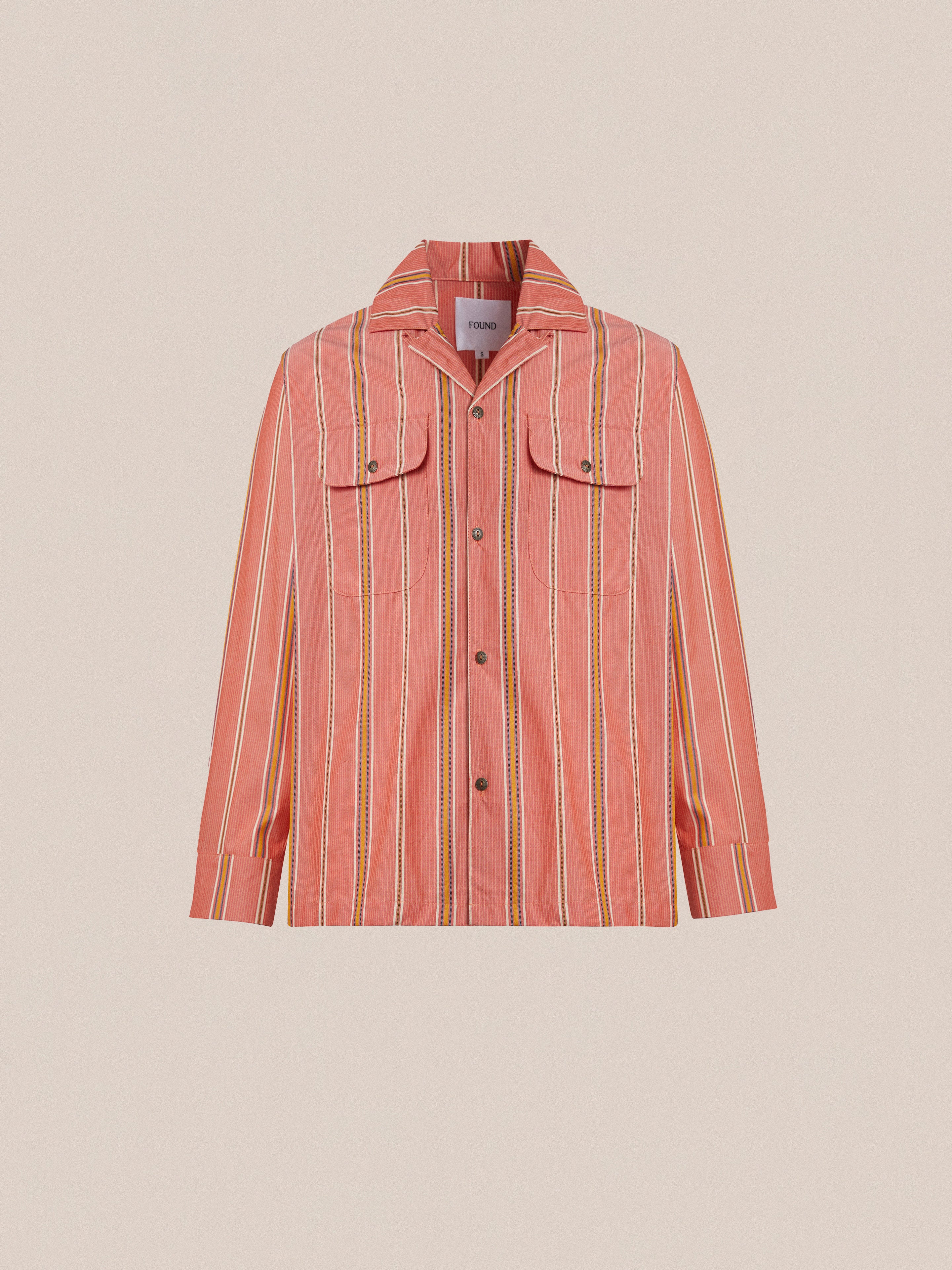 Stripe Citrus LS Camp Shirt | Modern Menswear by yycbvcnbmmnbm