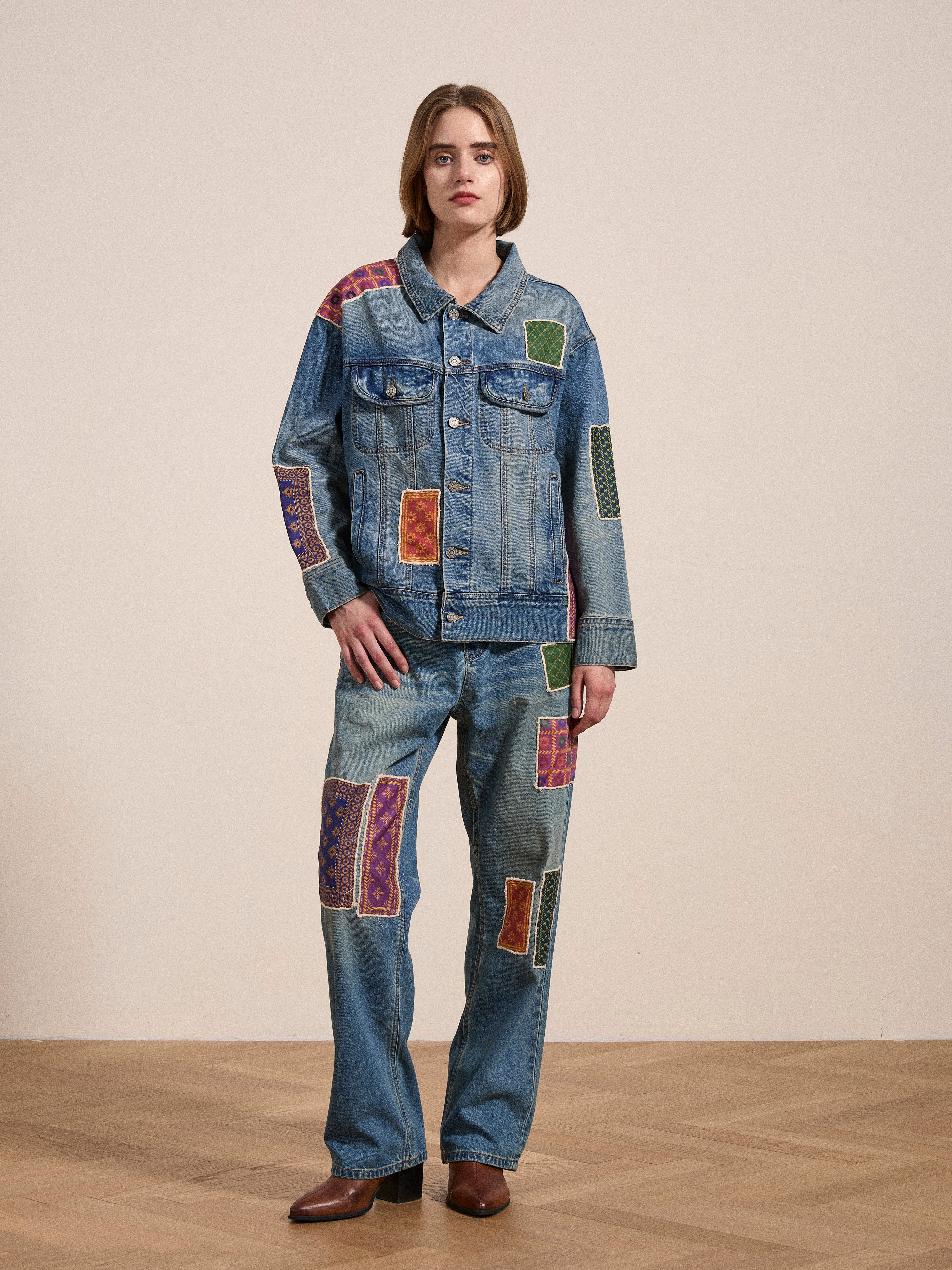 Kantha Patchwork Jeans | Modern Menswear by yycbvcnbmmnbm