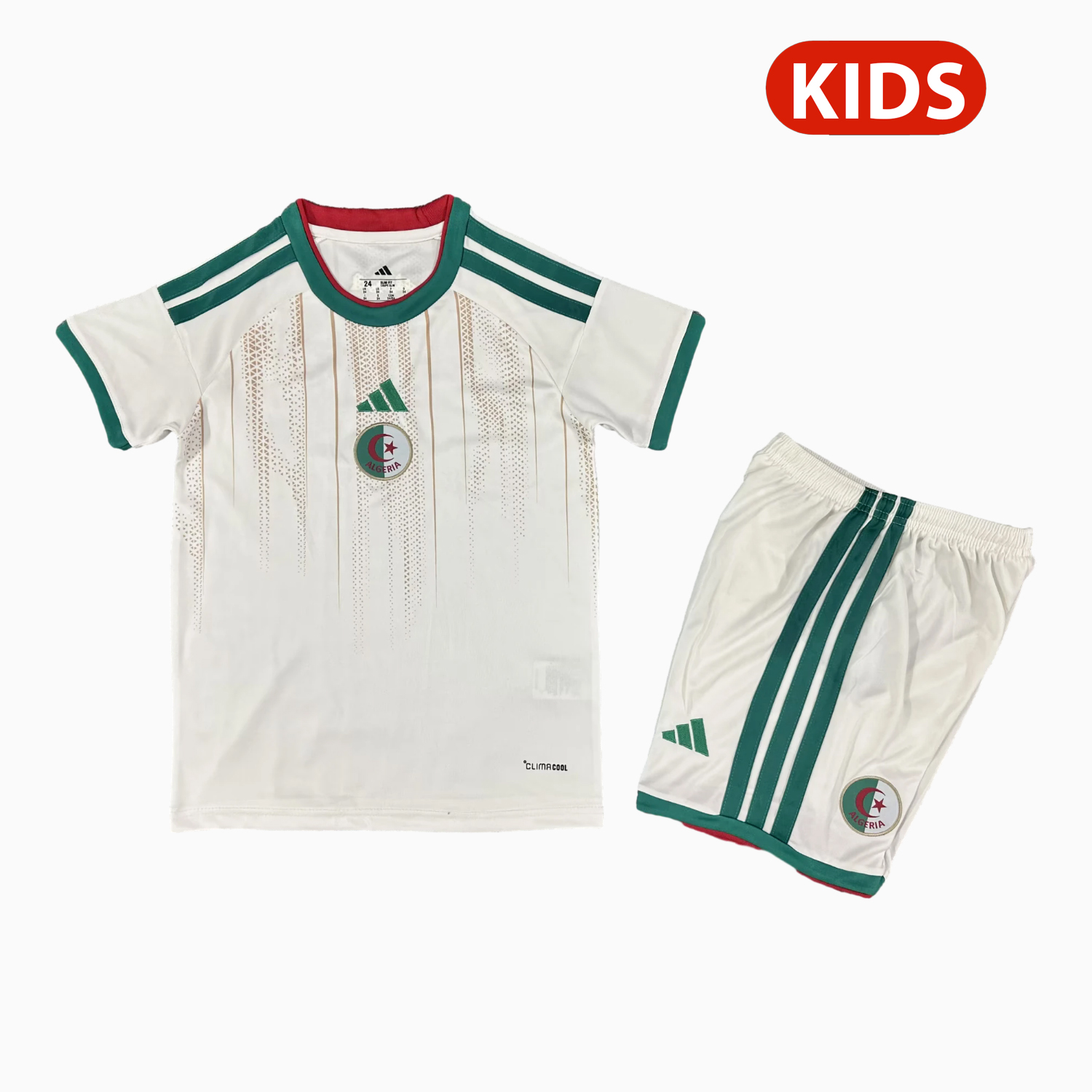 AlphaJersey-Algeria 2026 Home Kids Kit