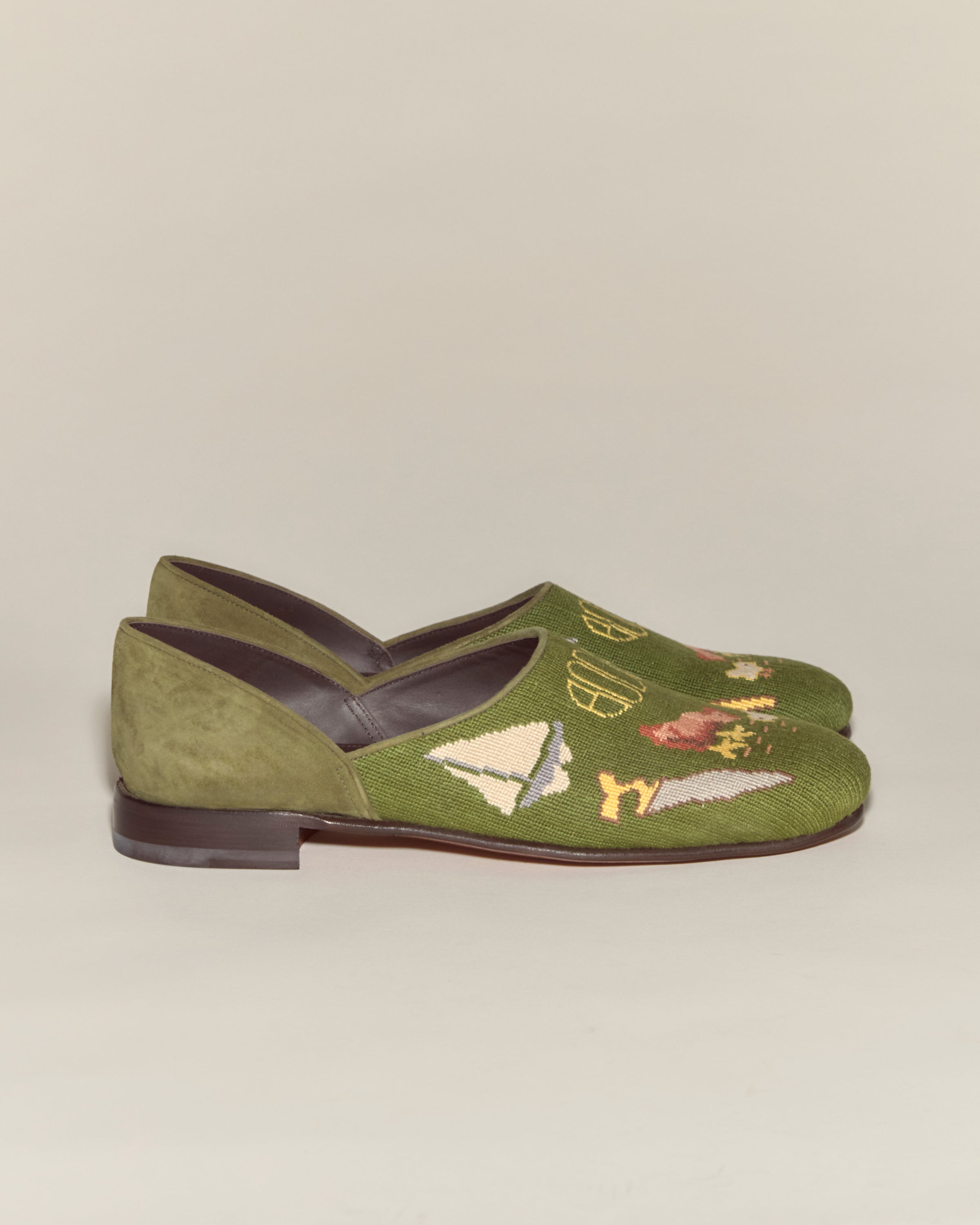 Needlepoint House Shoes | Modern Menswear by yycbvcnbmmnbm