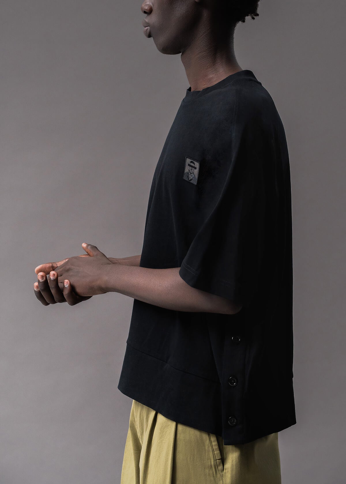 Italian Aviator Tee Black | Modern Menswear by yycbvcnbmmnbm