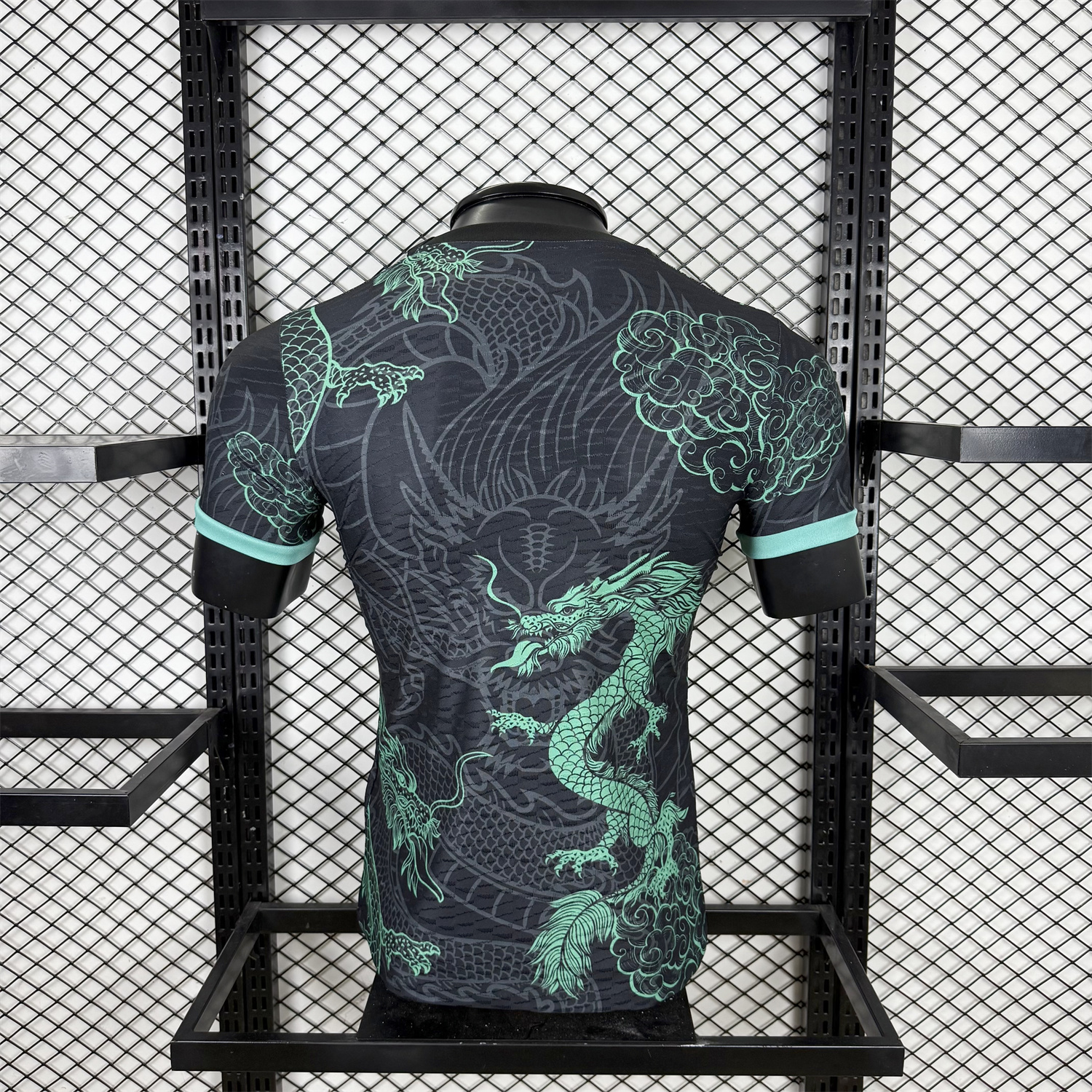 AlphaJersey-Real Madrid 25-26 Green Dragon Soars Black Jersey - Player Version