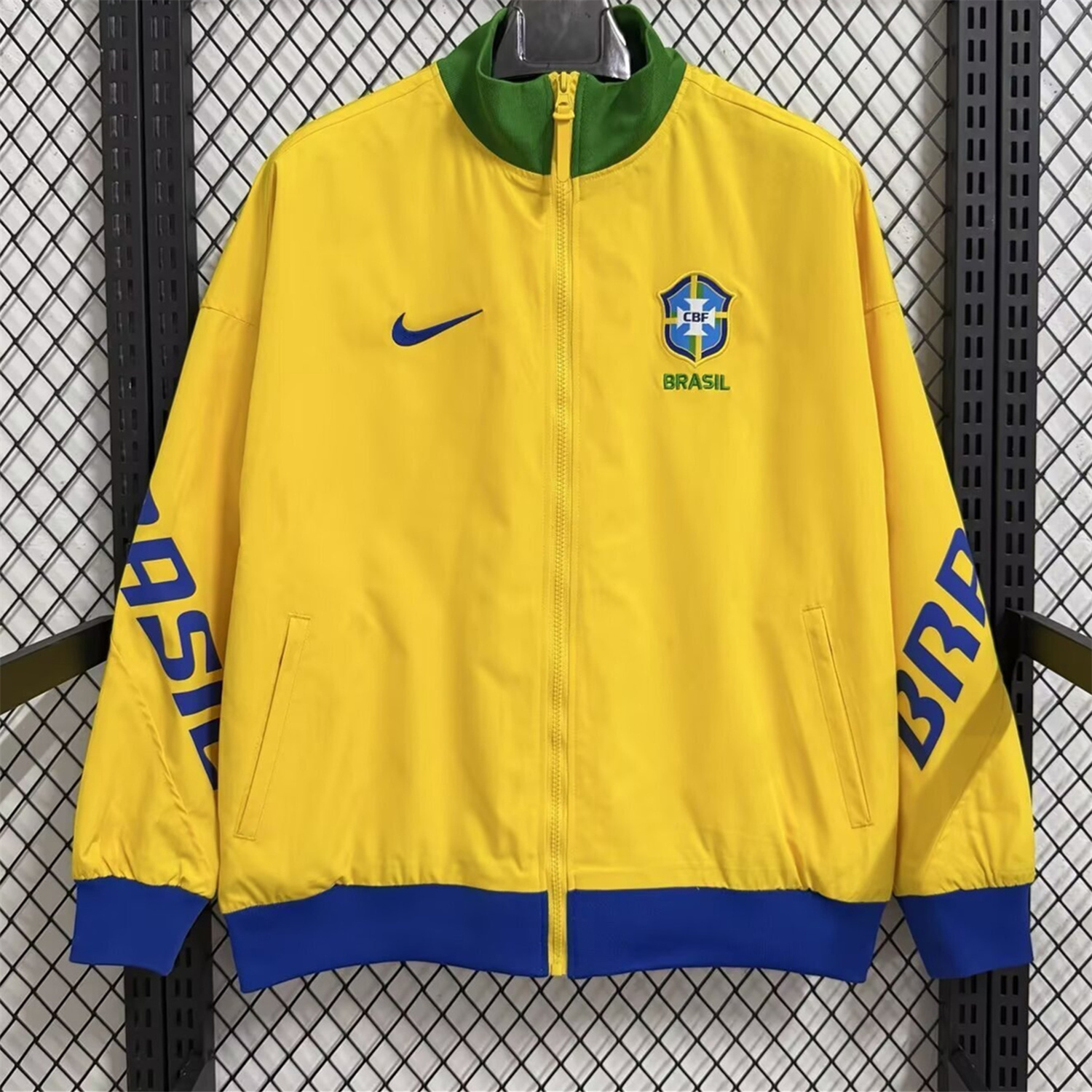 AlphaJersey-Brazil 2026 Windbreaker Jacket - Yellow