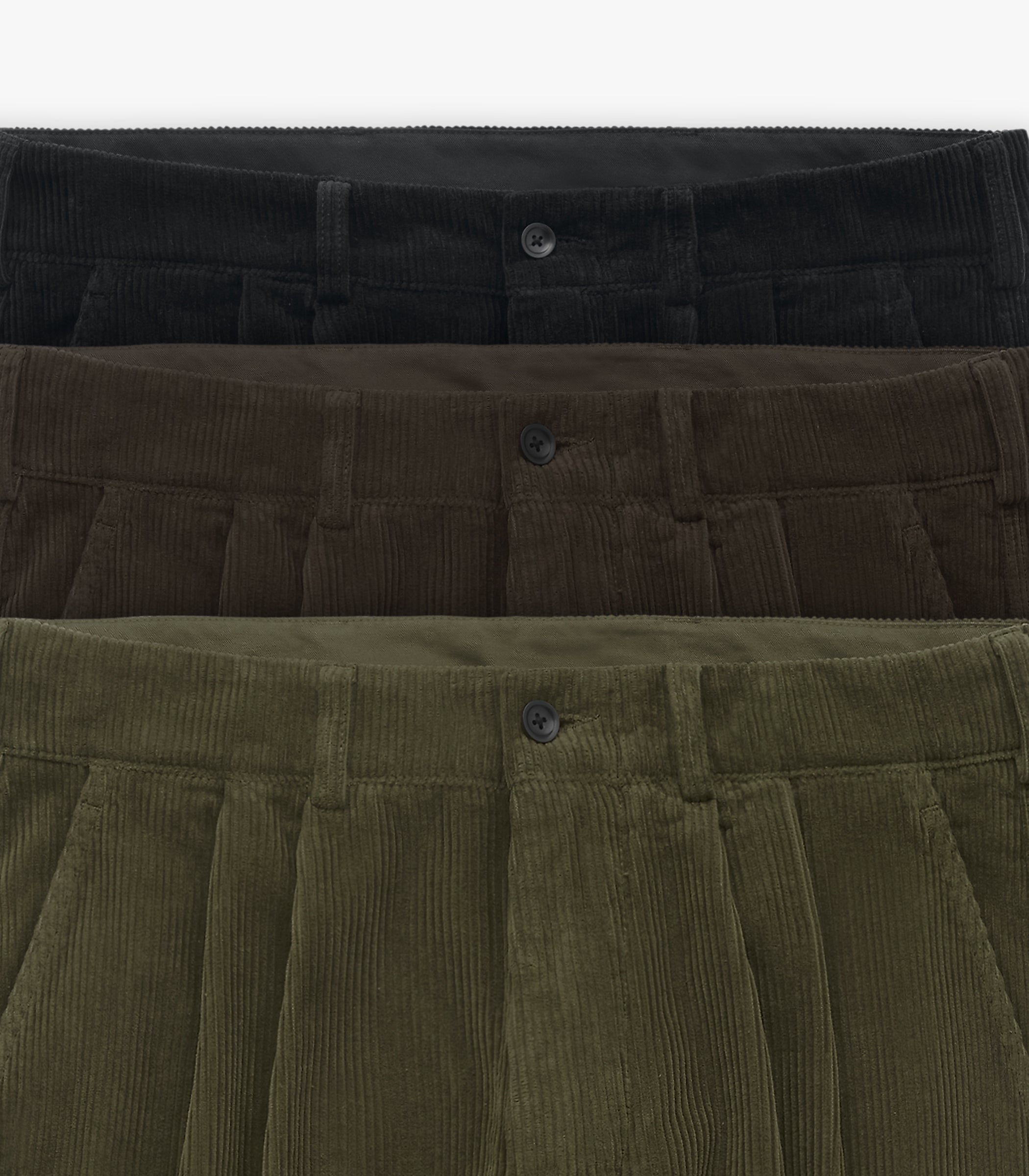 Canal Pleated Corduroy Cotton Pant | Modern Menswear by yycbvcnbmmnbm