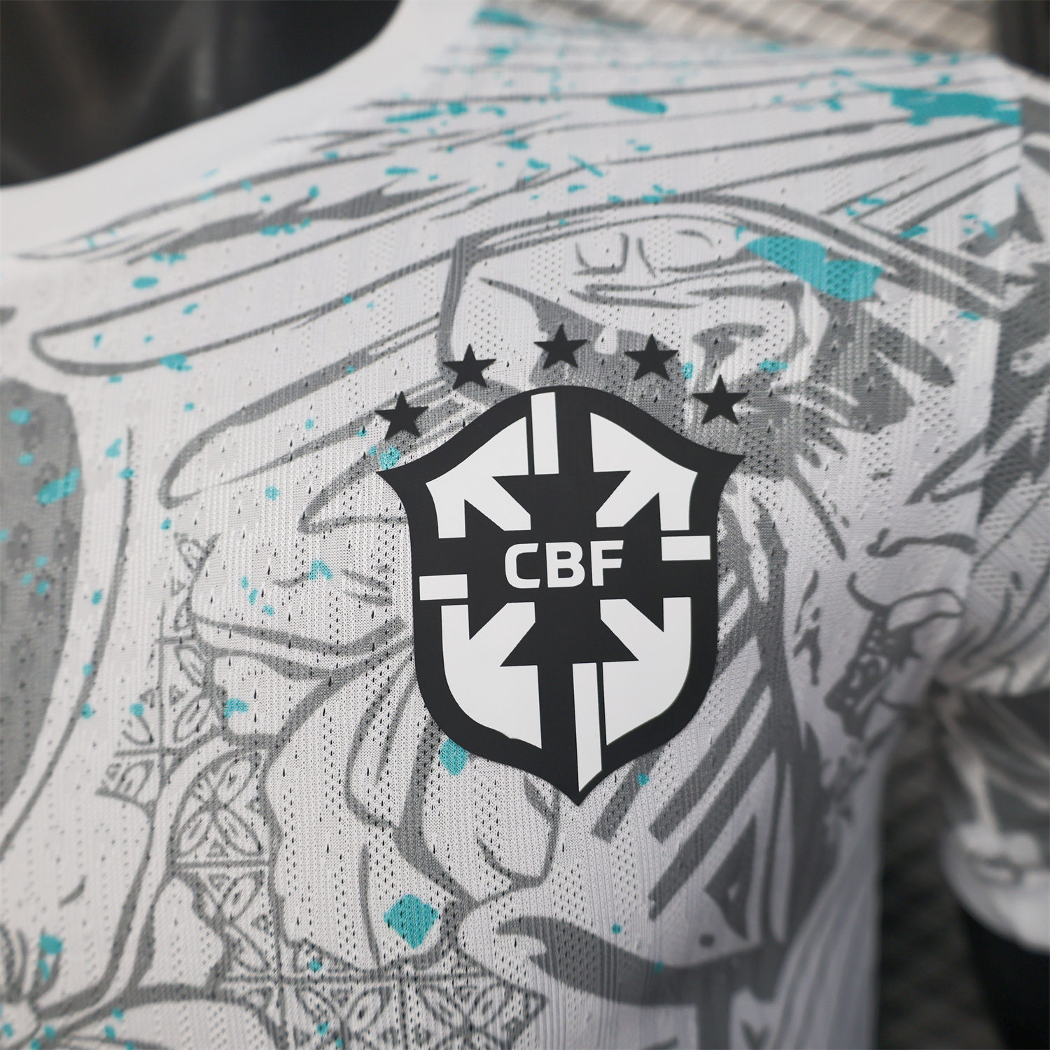AlphaJersey-Brazil 2025 Blue Macaw Special Edition Jersey - Player Version