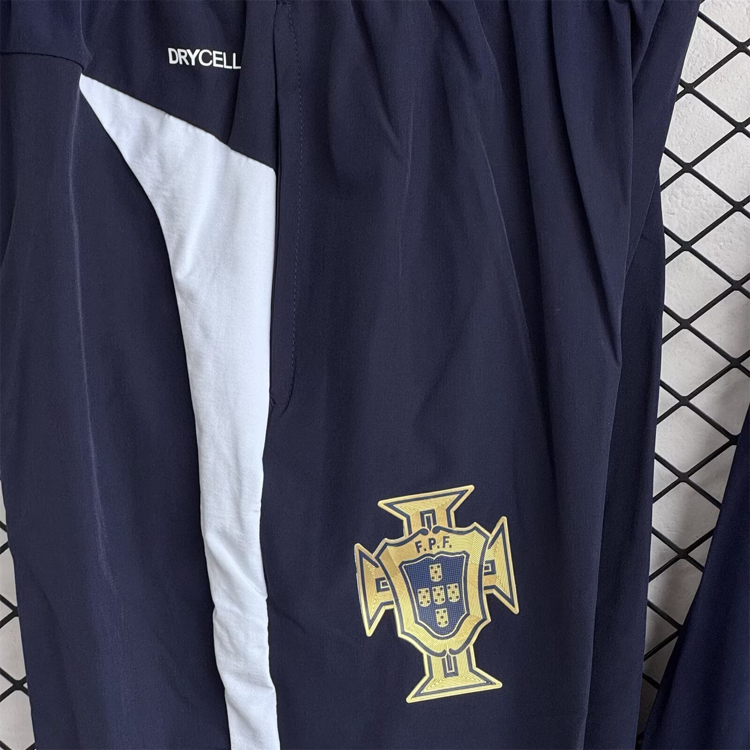 AlphaJersey-Portugal 25-26 Windbreaker Training Set - Black White Top and Pants