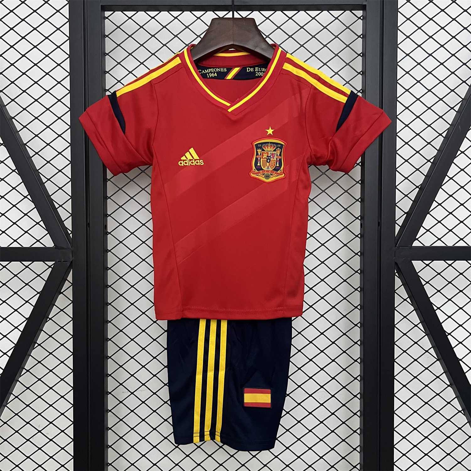 AlphaJersey-Retro Spain 2012 Home Kids Kit