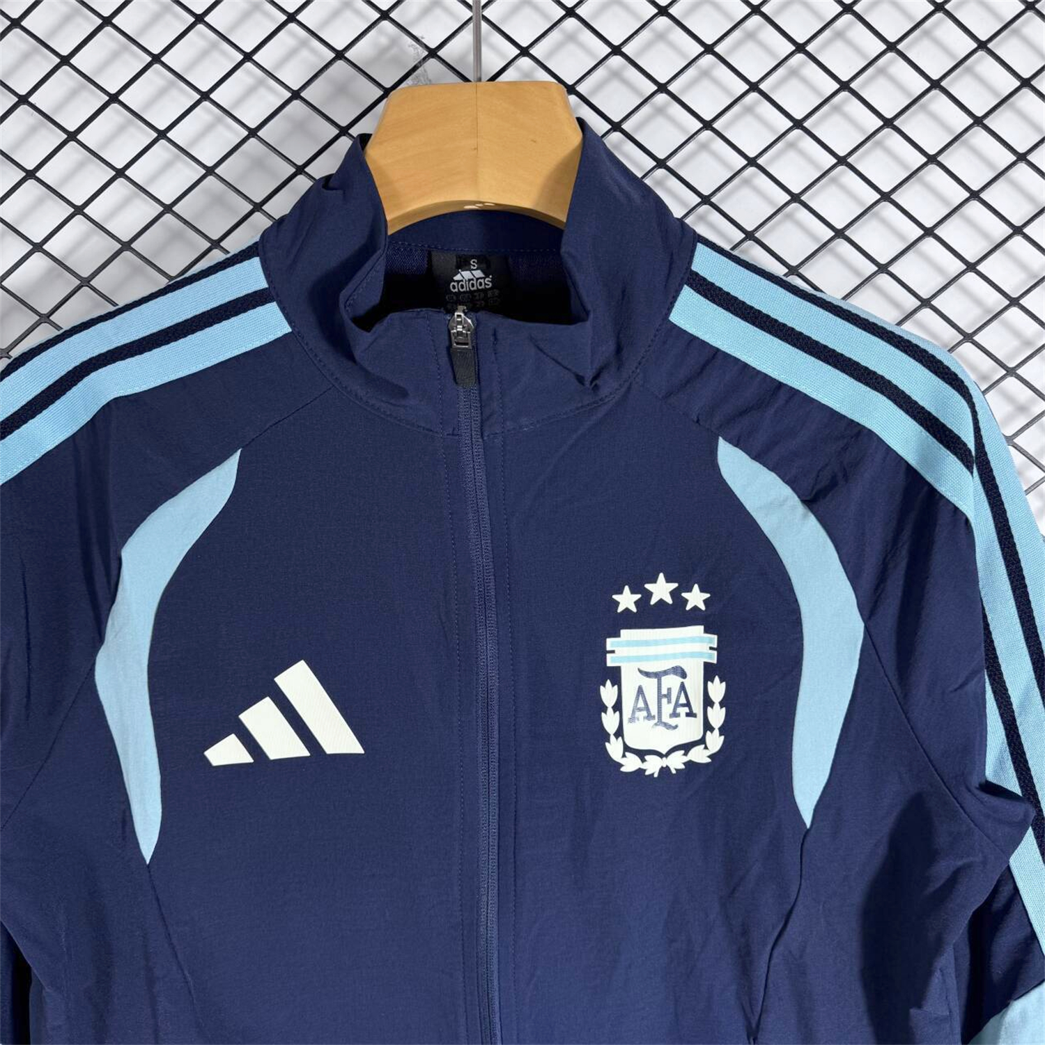 AlphaJersey-Argentina 2026 Windbreaker Training Set - Dark Blue Top and Pants