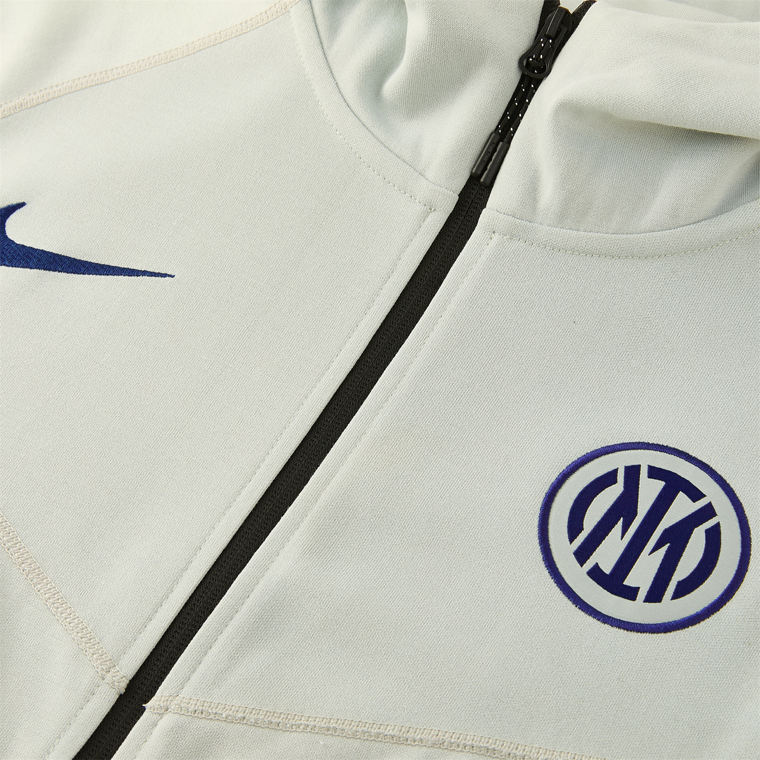 AlphaJersey-Inter Milan 25-26 Hooded Windbreaker Training Set - Grey Green Top & Pants