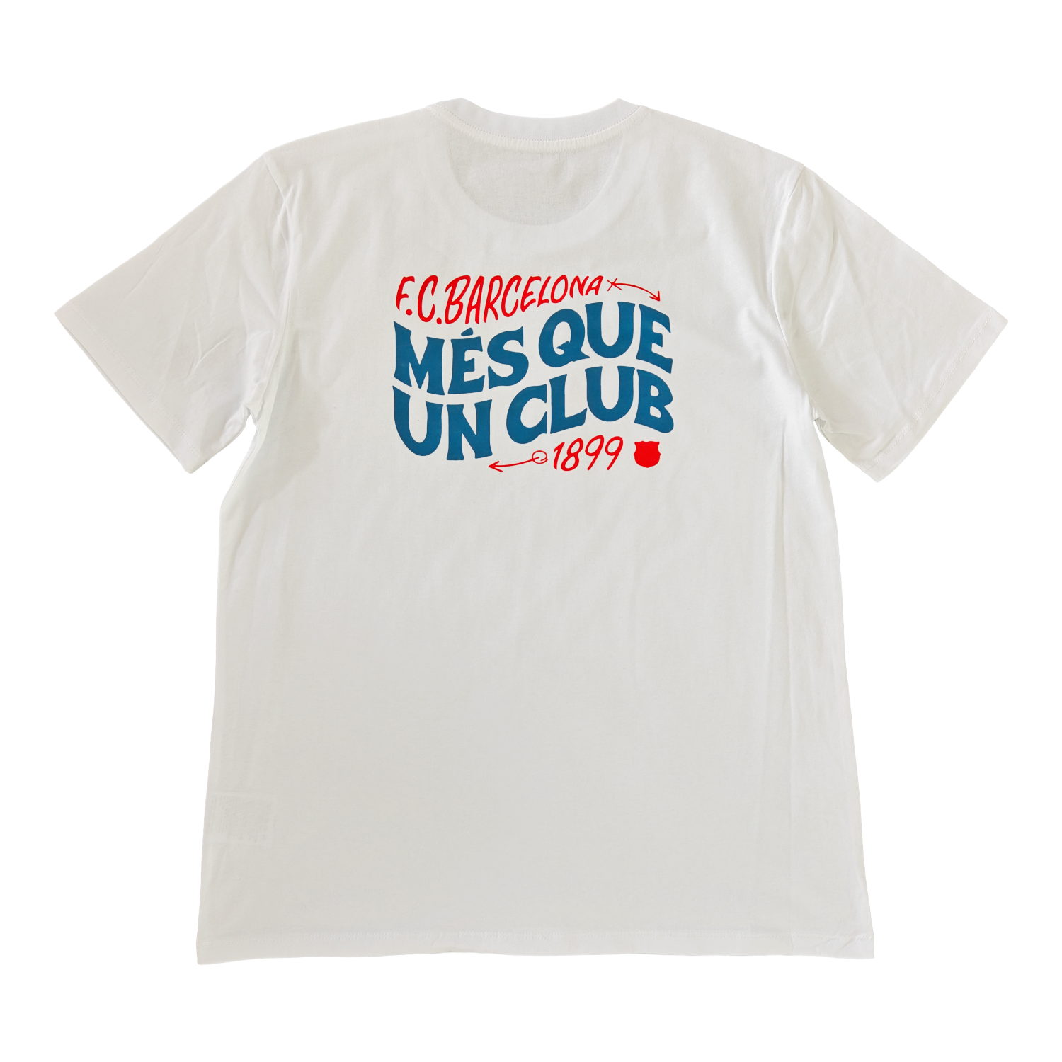 AlphaJersey-Barcelona Més Que Un Club Skateboard Aesthetics T-shirt【White】