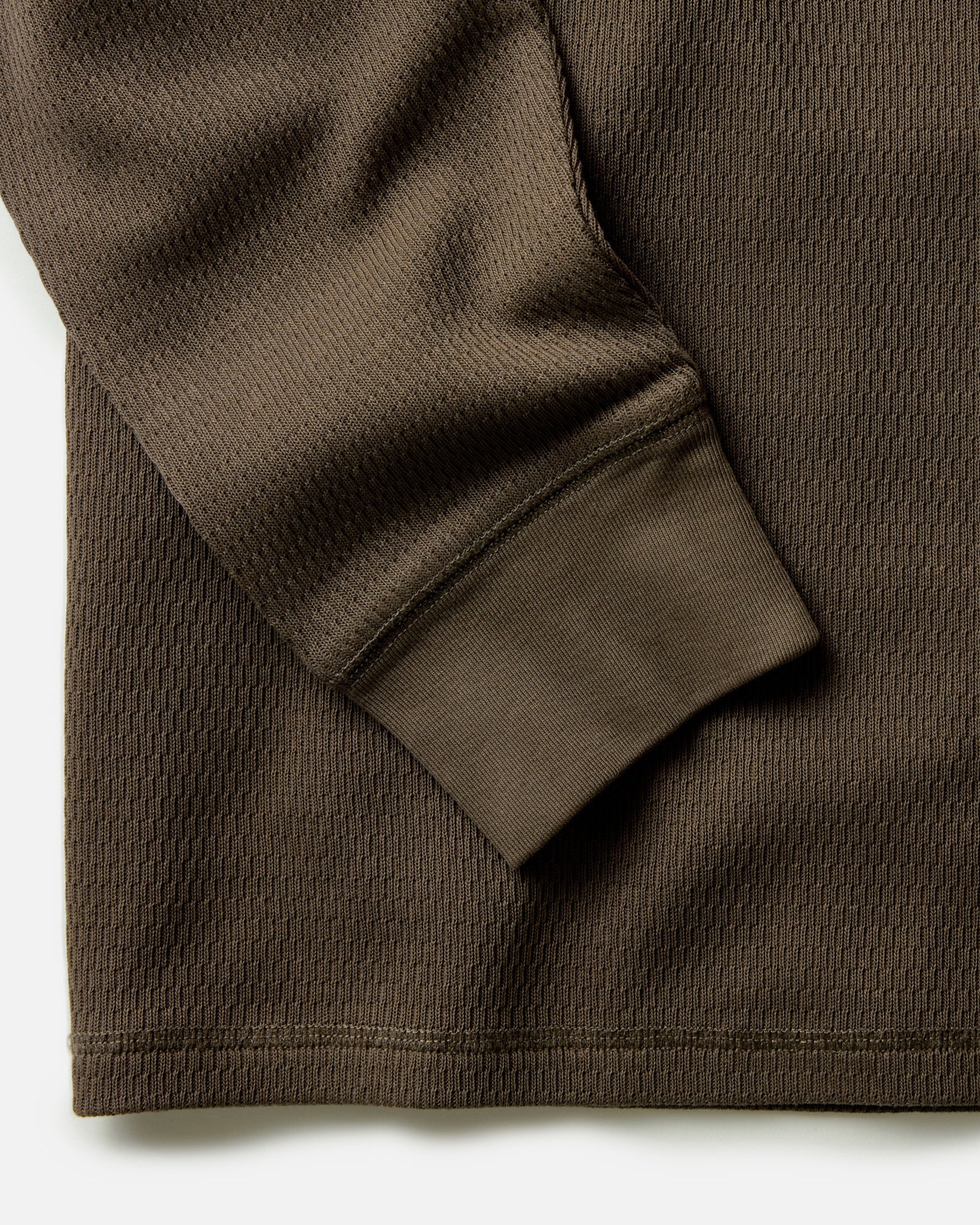 The Organic Cotton Crew in Fatigue Olive Waffle | Modern Menswear by yycbvcnbmmnbm