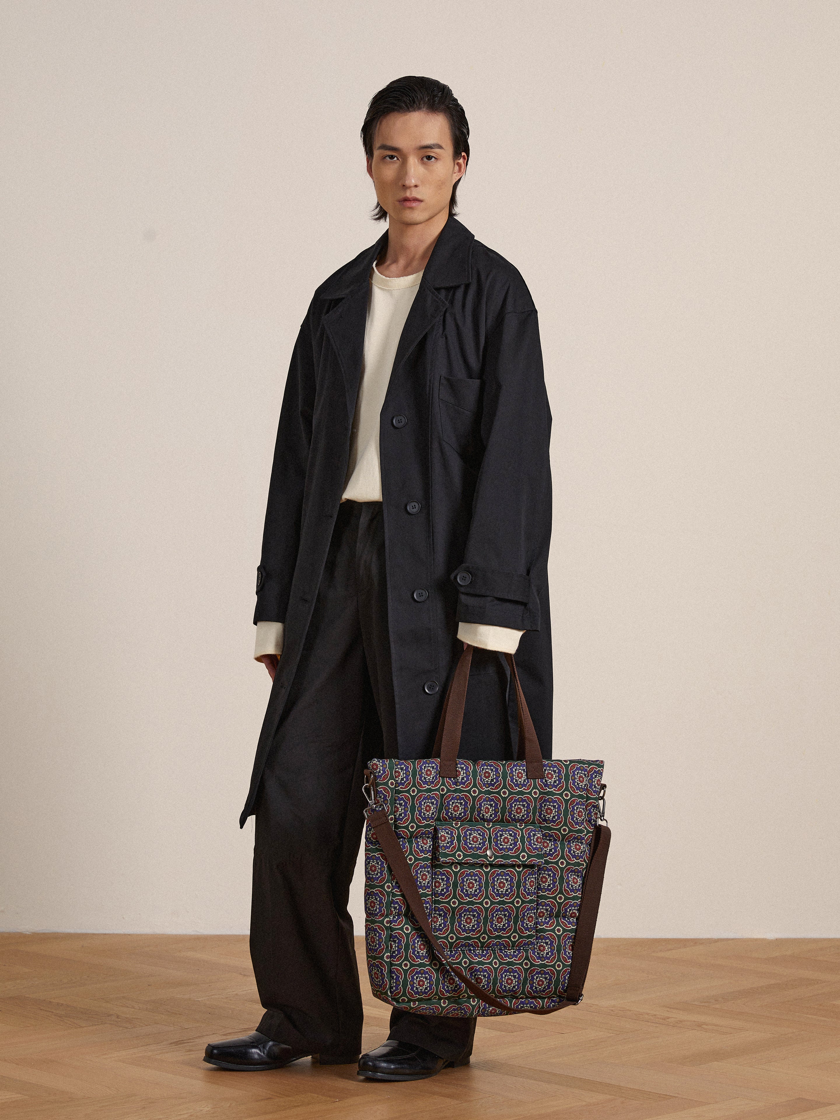 Pine Mosaic Bag | Modern Menswear by yycbvcnbmmnbm