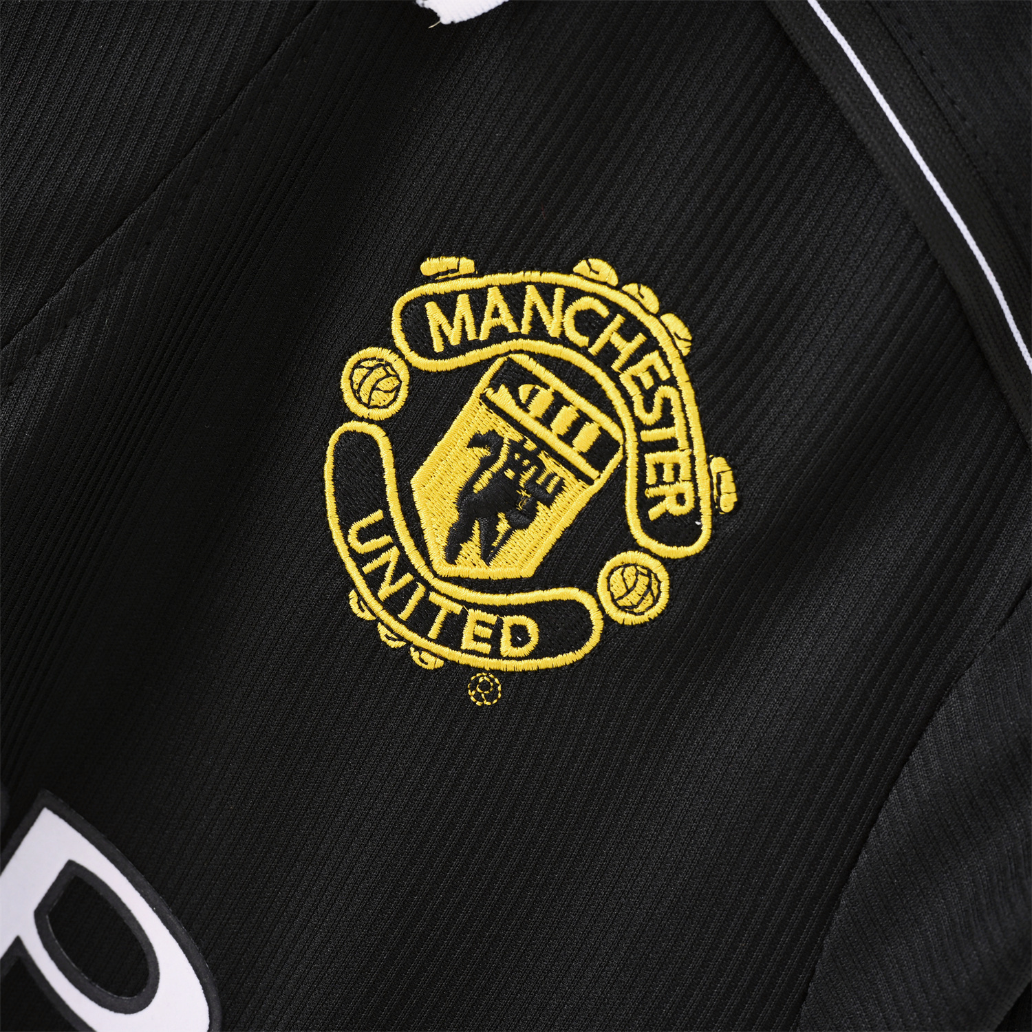 AlphaJersey-Retro Manchester United 1998-99 Black Long Sleeves Jersey