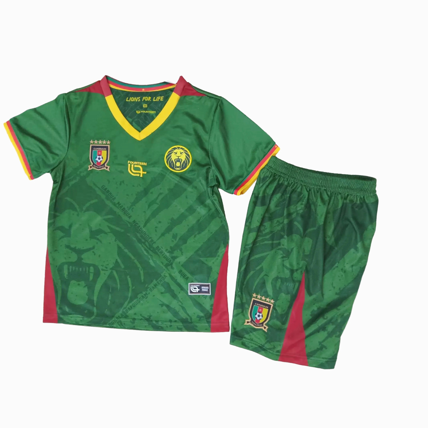 AlphaJersey-Cameroon 25-26 Home Kids Kit