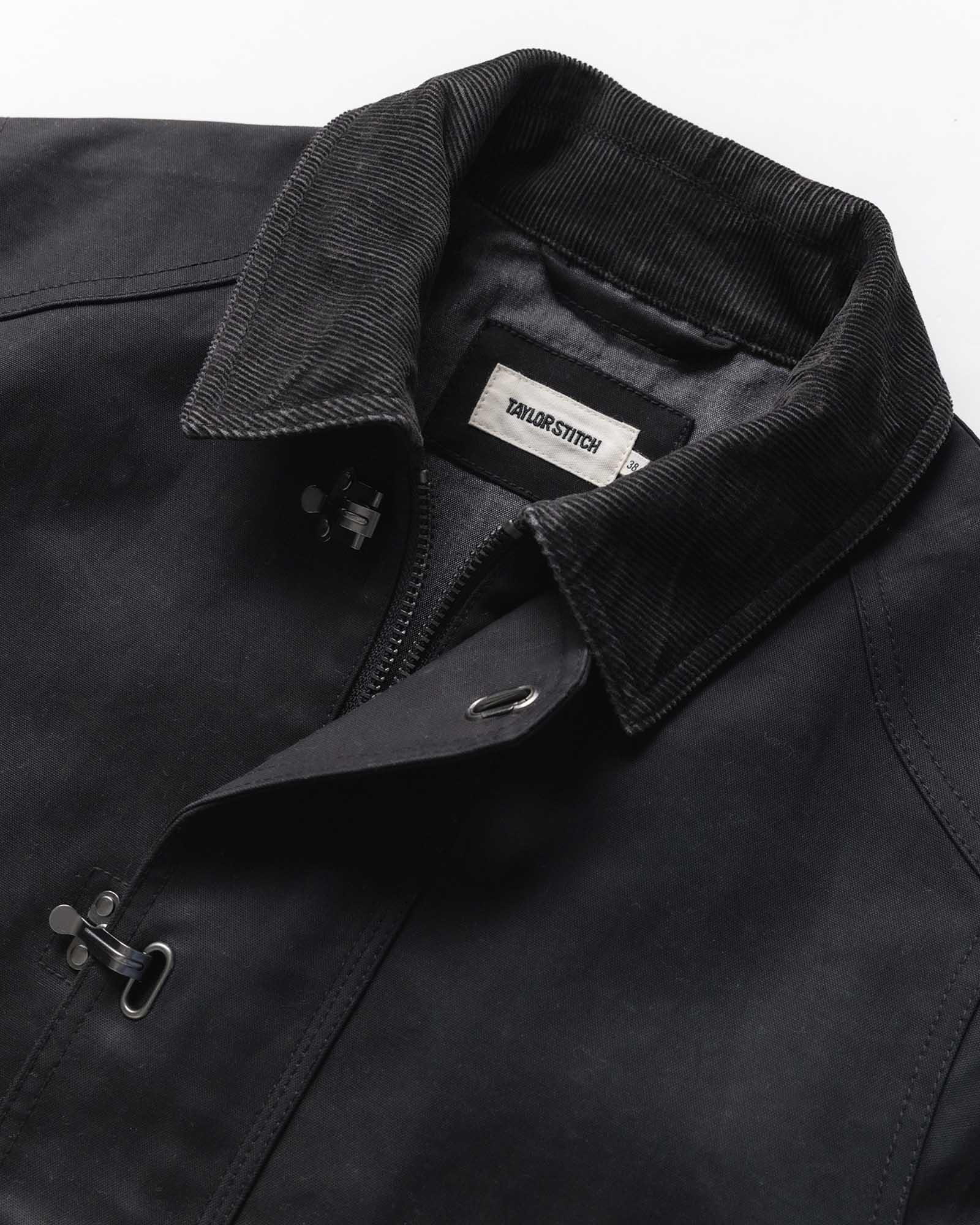 The Cinder Jacket in Coal Dry Wax | Modern Menswear by yycbvcnbmmnbm