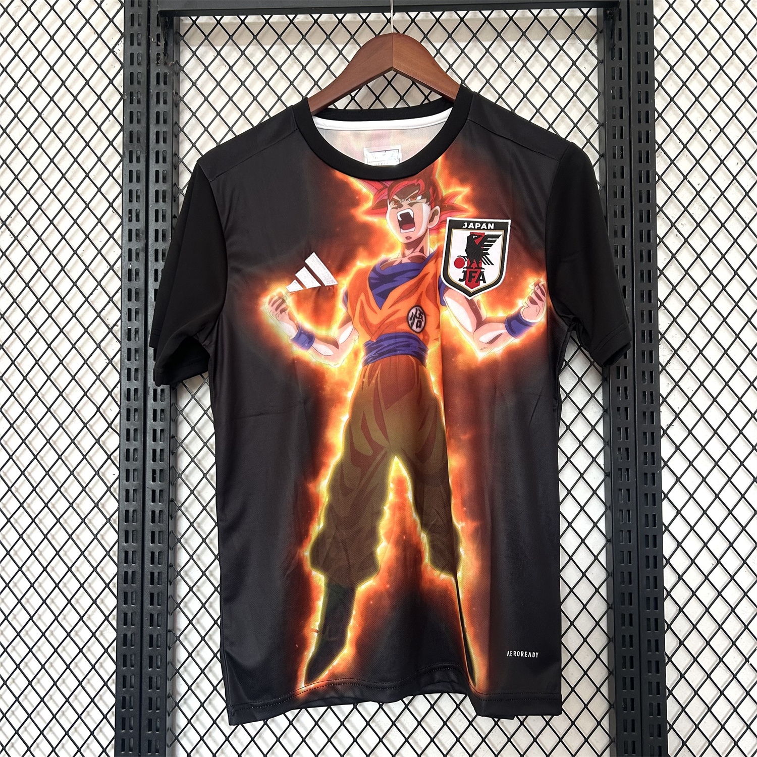 AlphaJersey-Japan 25-26 Red Hair Son Goku Black Special Edition Jersey - Fans Version