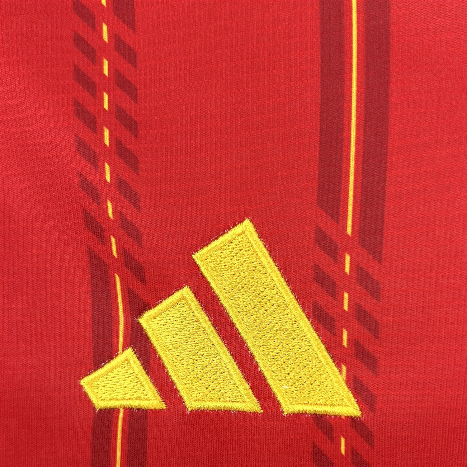 AlphaJersey-Spain 2026 Home Red Long Sleeves Jersey - Fans Version