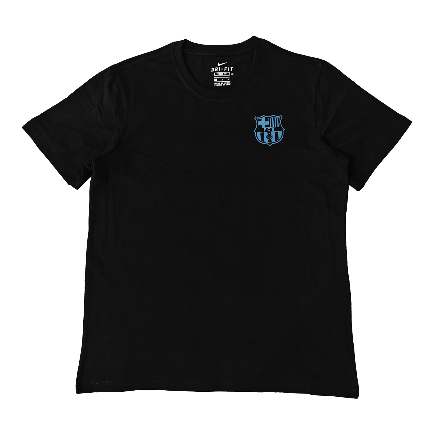 AlphaJersey-Barcelona Fun Crest Design Dynamic And Modern Features T-shirt【Black】