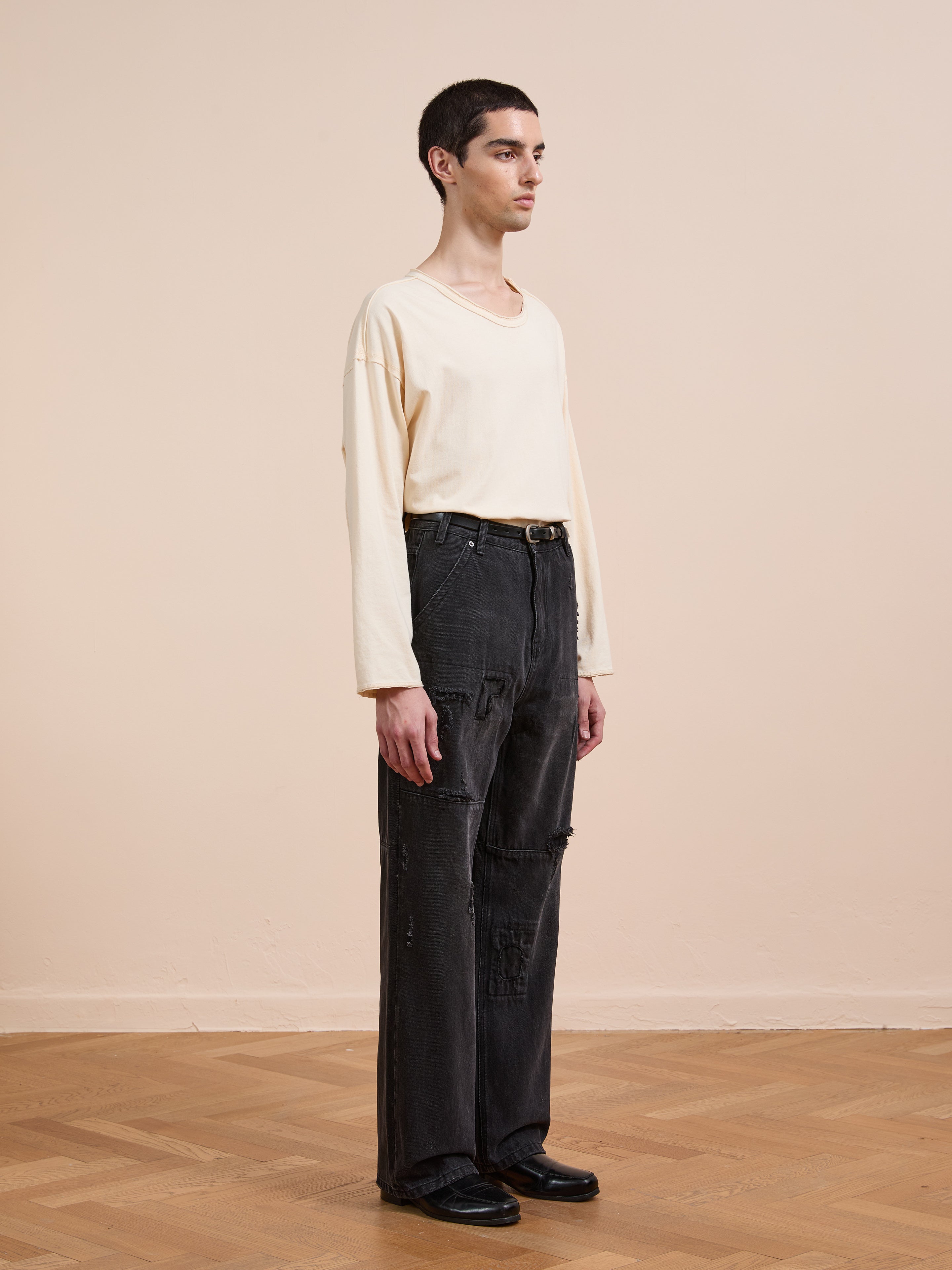 Painter Repaired Jeans | Modern Menswear by yycbvcnbmmnbm