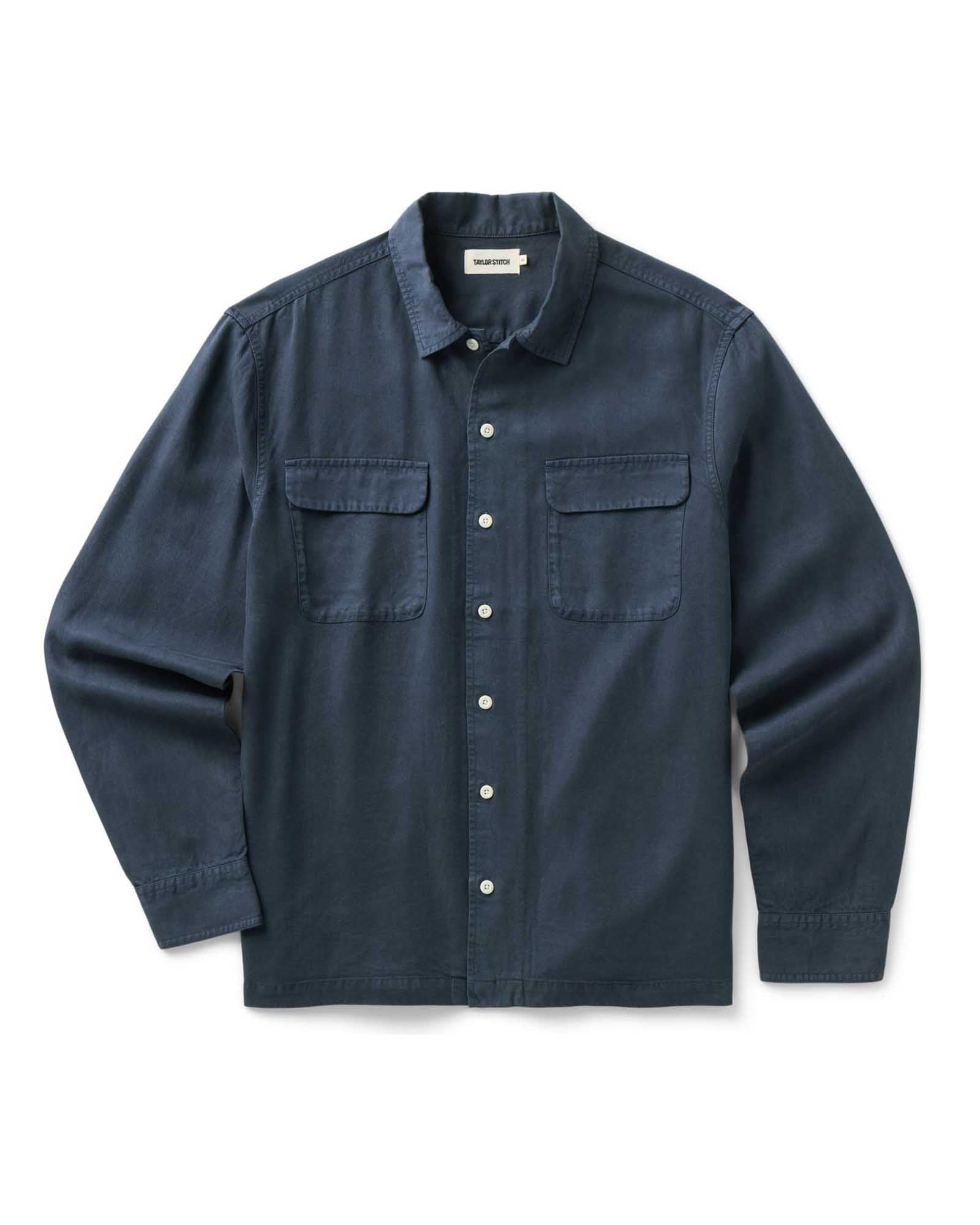 The Shore Shirt in Navy Lyocell | Modern Menswear by yycbvcnbmmnbm