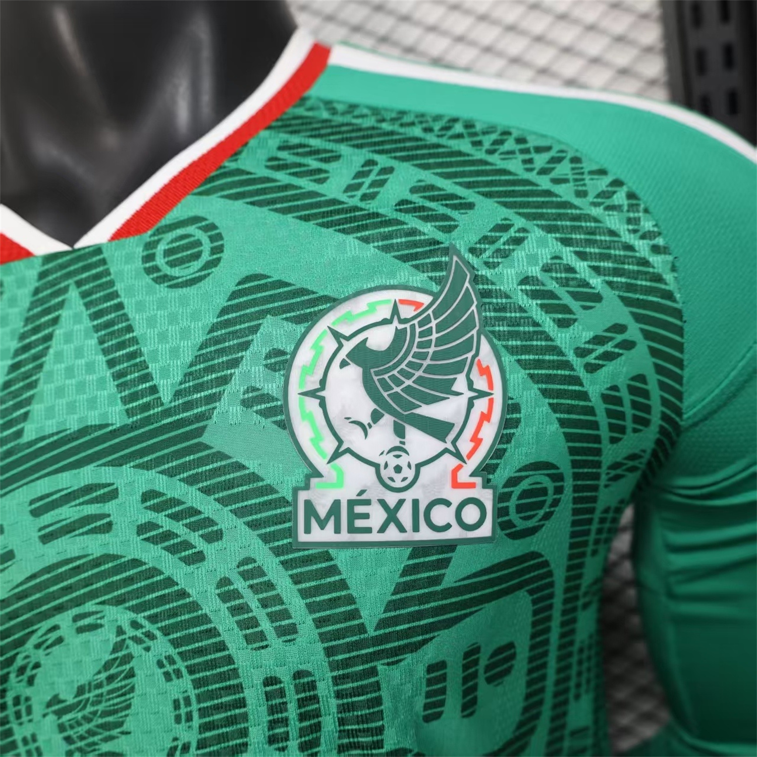 AlphaJersey-Mexico 2026 Home Long Sleeves Jersey - Player Version