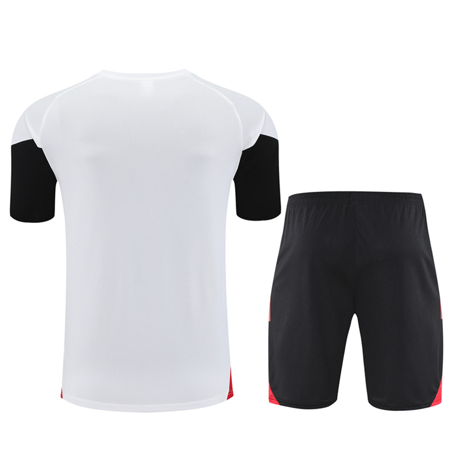 AlphaJersey-Manchester United 25-26 Kid Short-Sleeve Training Set - White Top & Black Shorts