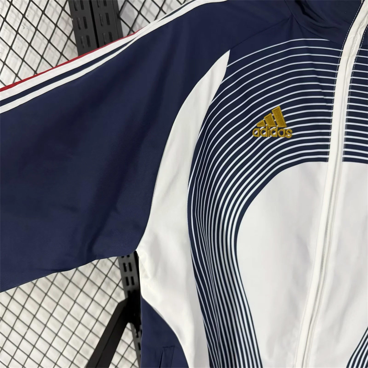AlphaJersey-France 2026 Windbreaker Jacket - Black With White