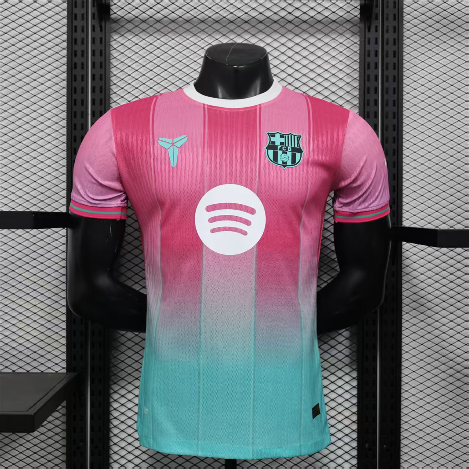 AlphaJersey-Barcelona 25-26 Pink And Cyan Special Jersey - Player Version