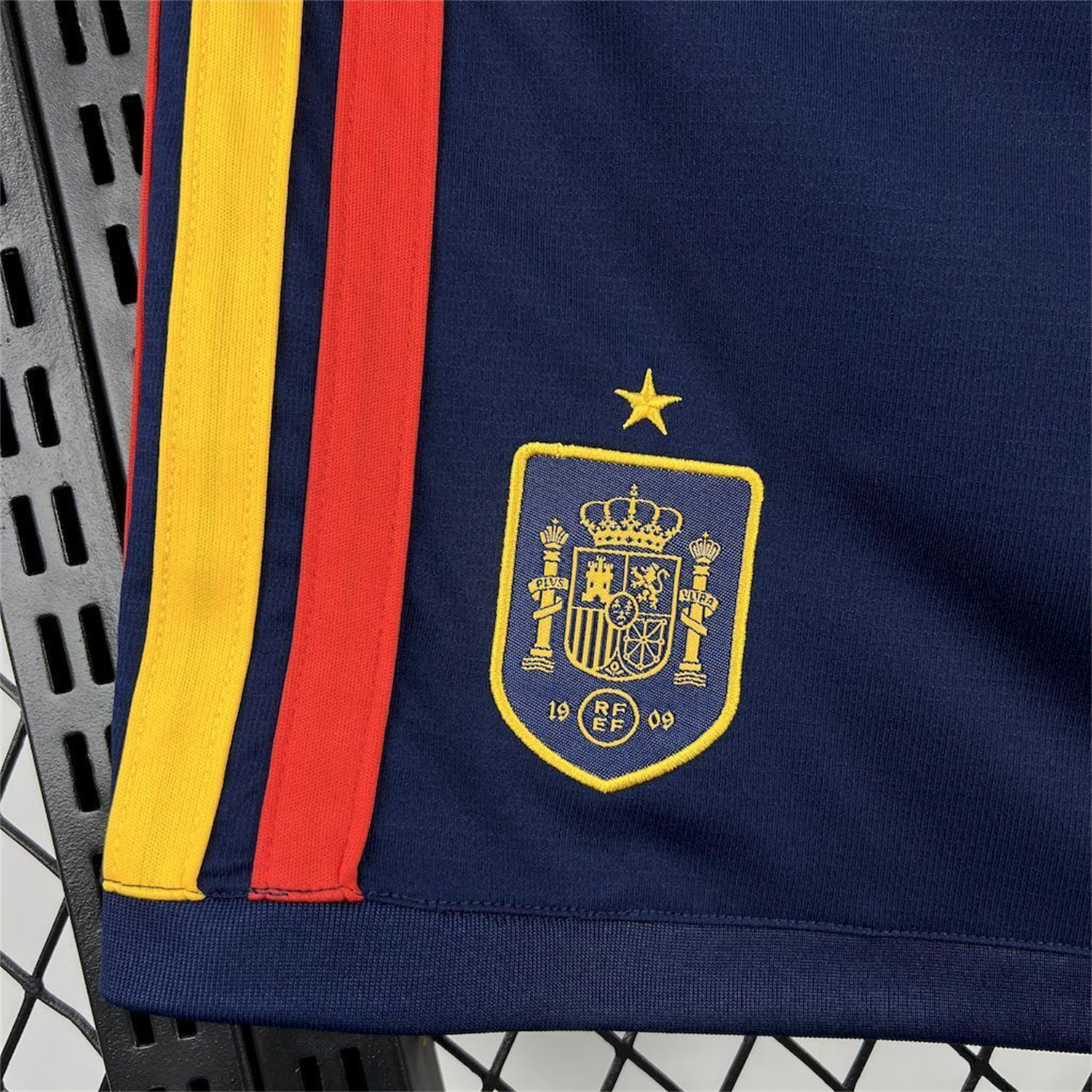 AlphaJersey-Spain 2026 Home Dark Blue Shorts - Fans Version
