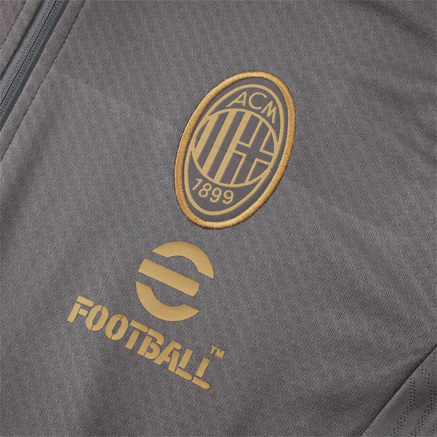 AlphaJersey-AC Milan 25-26 Jacket Training Tracksuit - Grey top & Grey Pants