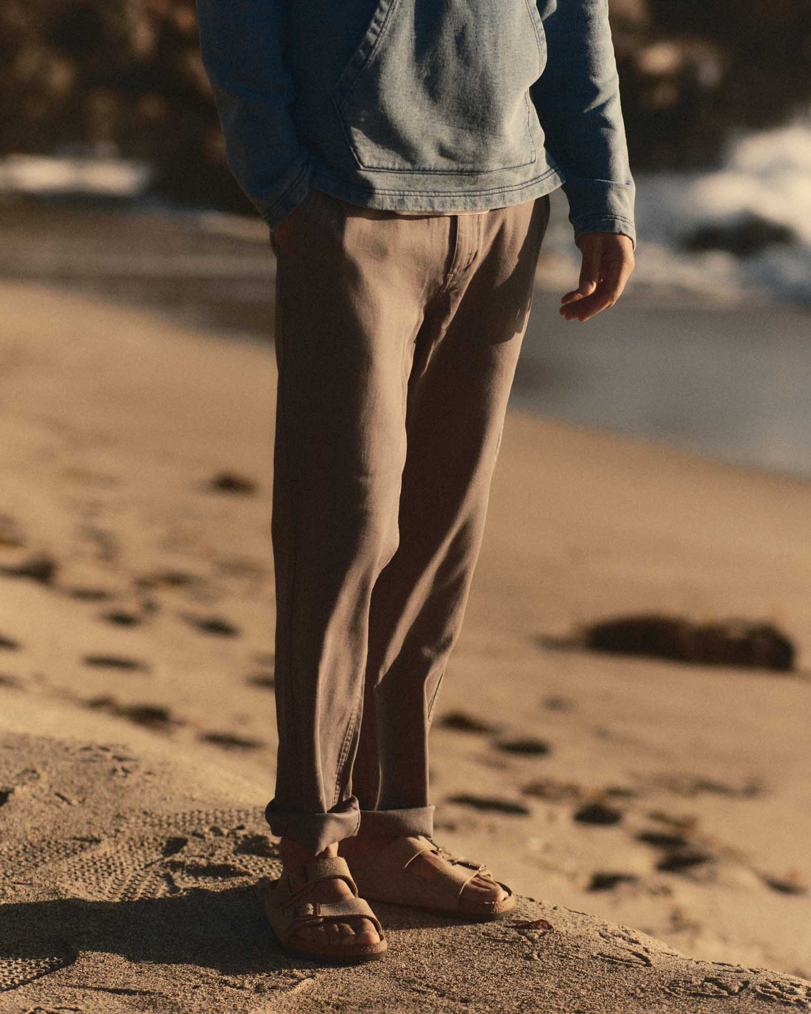 The Roamer Pant in Smoked Olive Broken Twill | Modern Menswear by yycbvcnbmmnbm