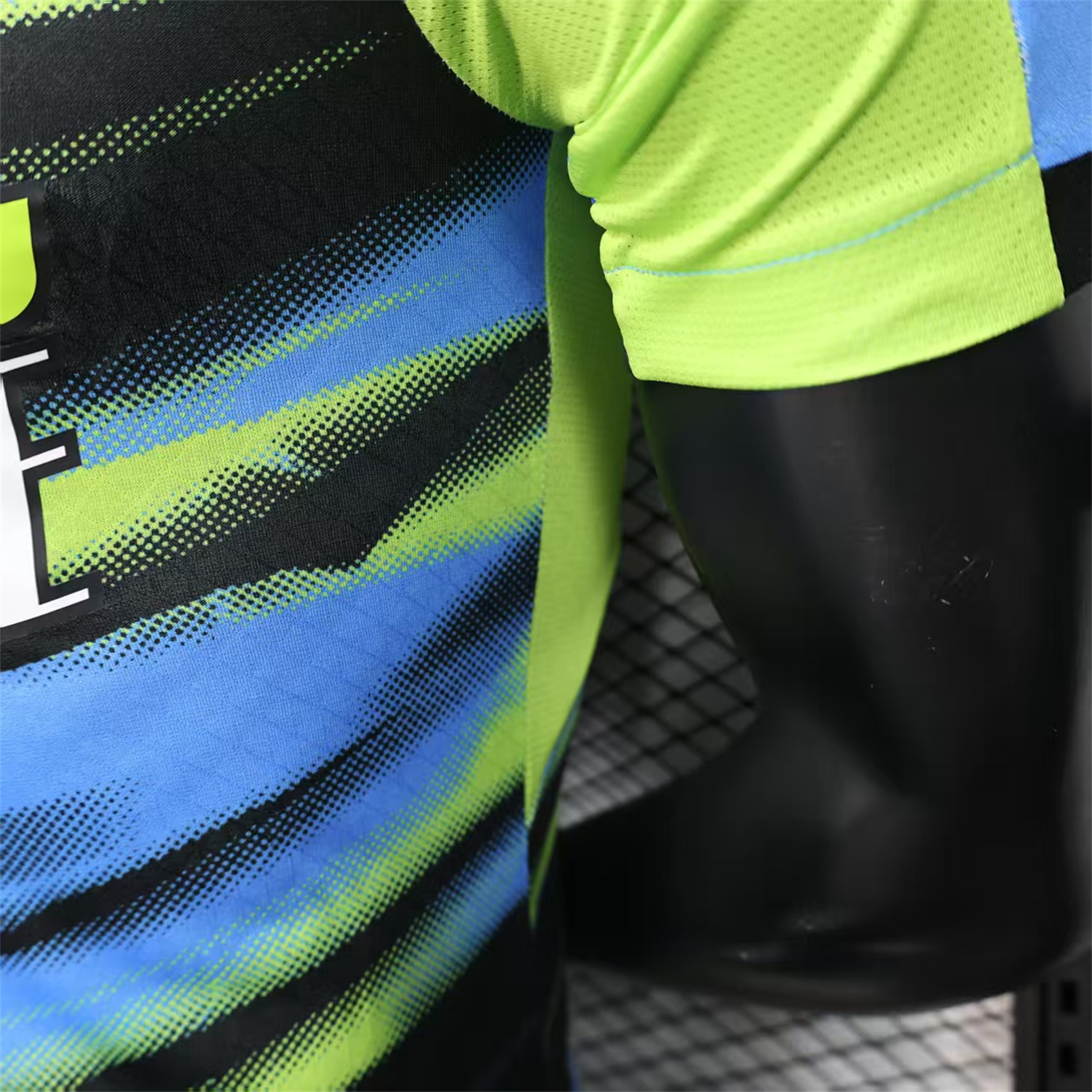 AlphaJersey-Marseille 25-26 Blue Green Gradient Training Jersey - Player Version