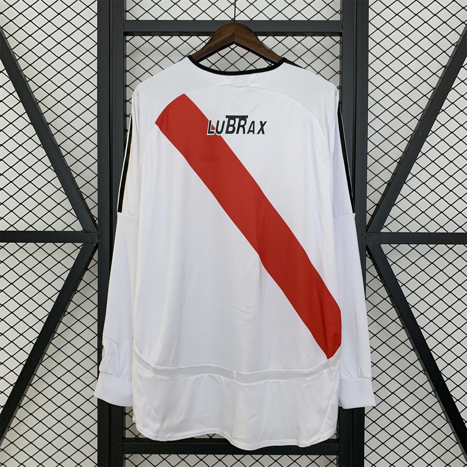 AlphaJersey-Retro River Plate 2006-07 Home Long Sleeves Jersey