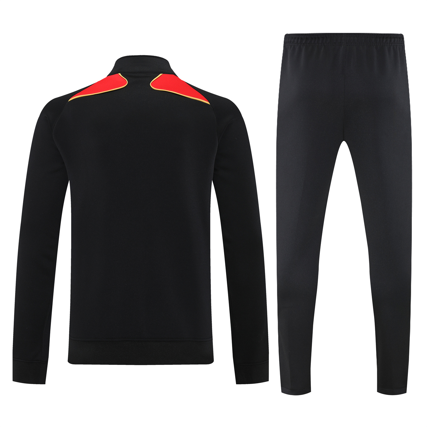 AlphaJersey-Germany 25-26 Jacket Training Tracksuit - Black Jackets & Black Pants