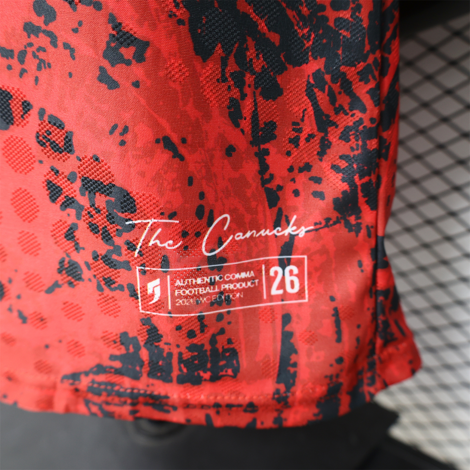 AlphaJersey-Canada 2026 Red With Black Special Jersey - Player Version