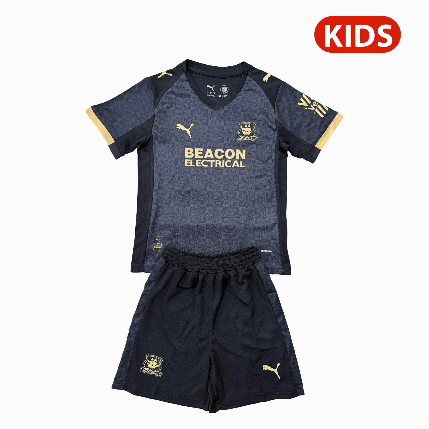 AlphaJersey-Plymouth Argyle 25-26 Away Kids Kit