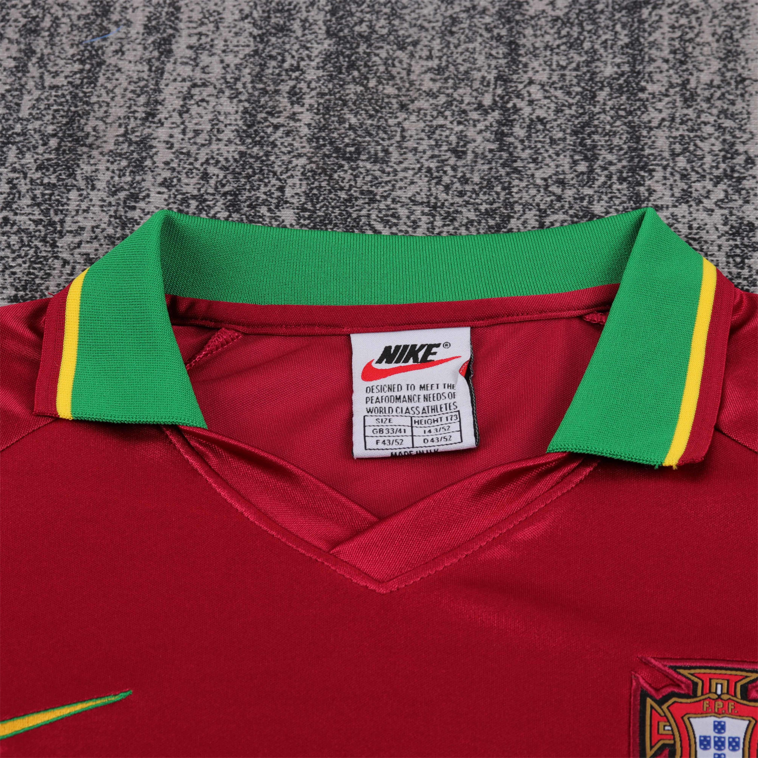 AlphaJersey-Retro Portugal 1998 Home Kids Kit