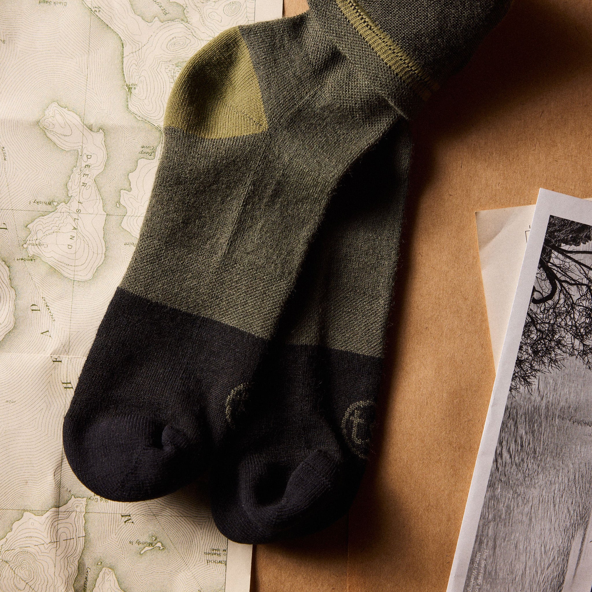 The Merino Sock in Olive | Modern Menswear by yycbvcnbmmnbm