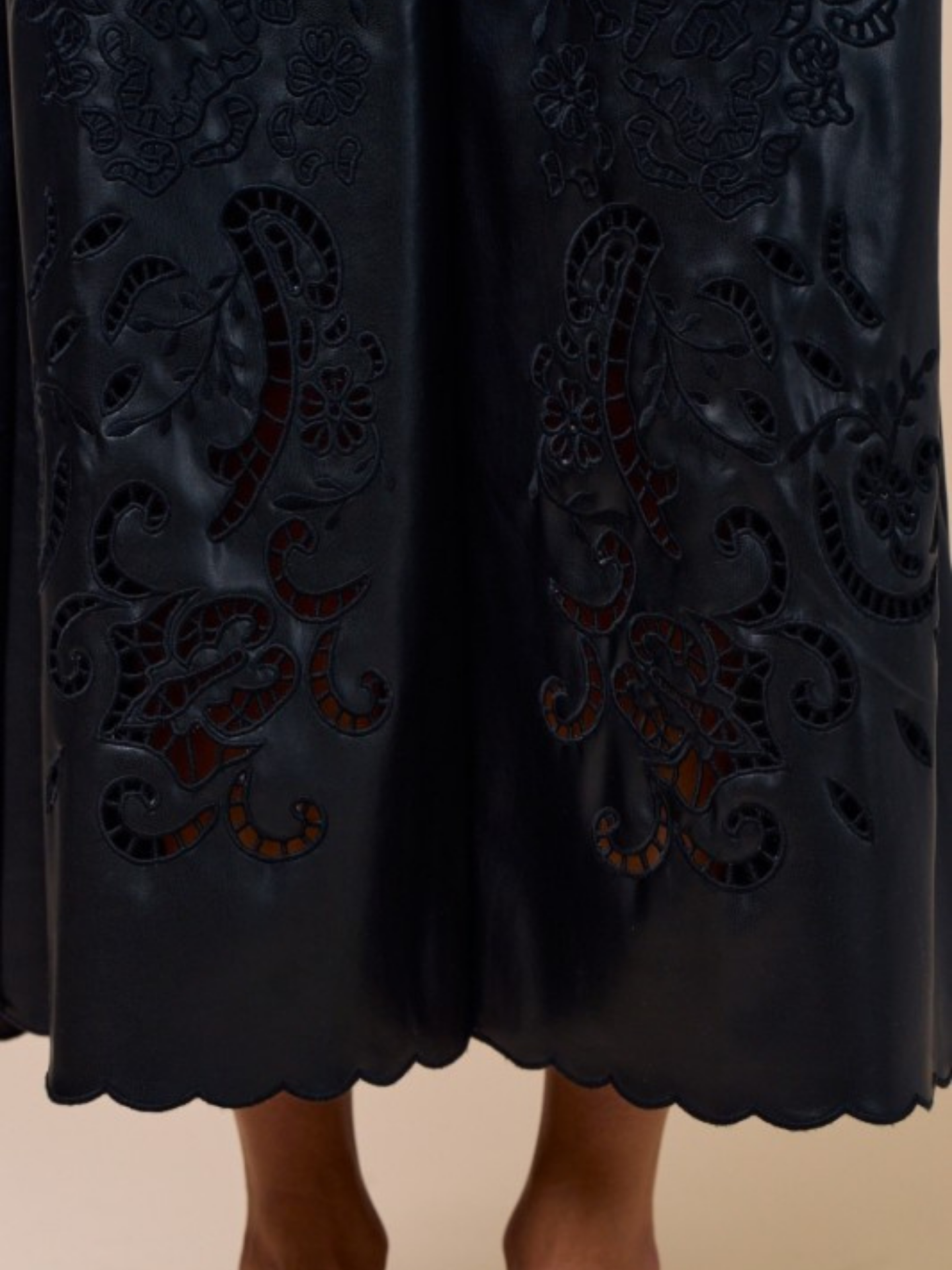 Faux Leather Maxi Dress | Elegant Women's Fashion by coolavocek