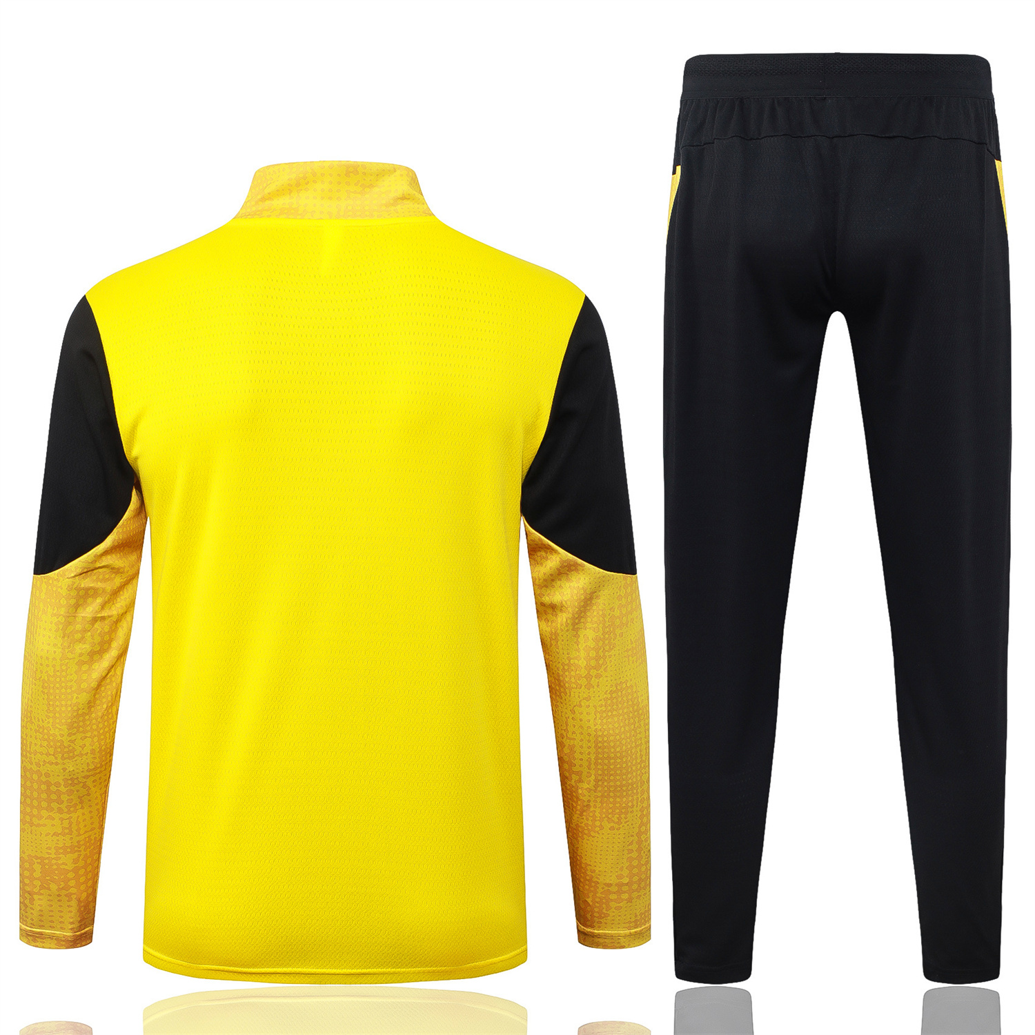 AlphaJersey-Dortmund 25-26 Jacket Training Tracksuit - Yellow top & Black Pants