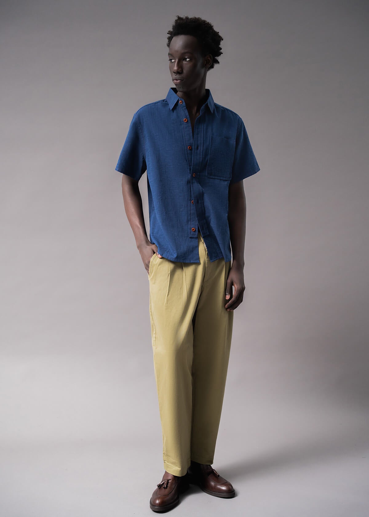 Offset Slub Navy | Modern Menswear by yycbvcnbmmnbm
