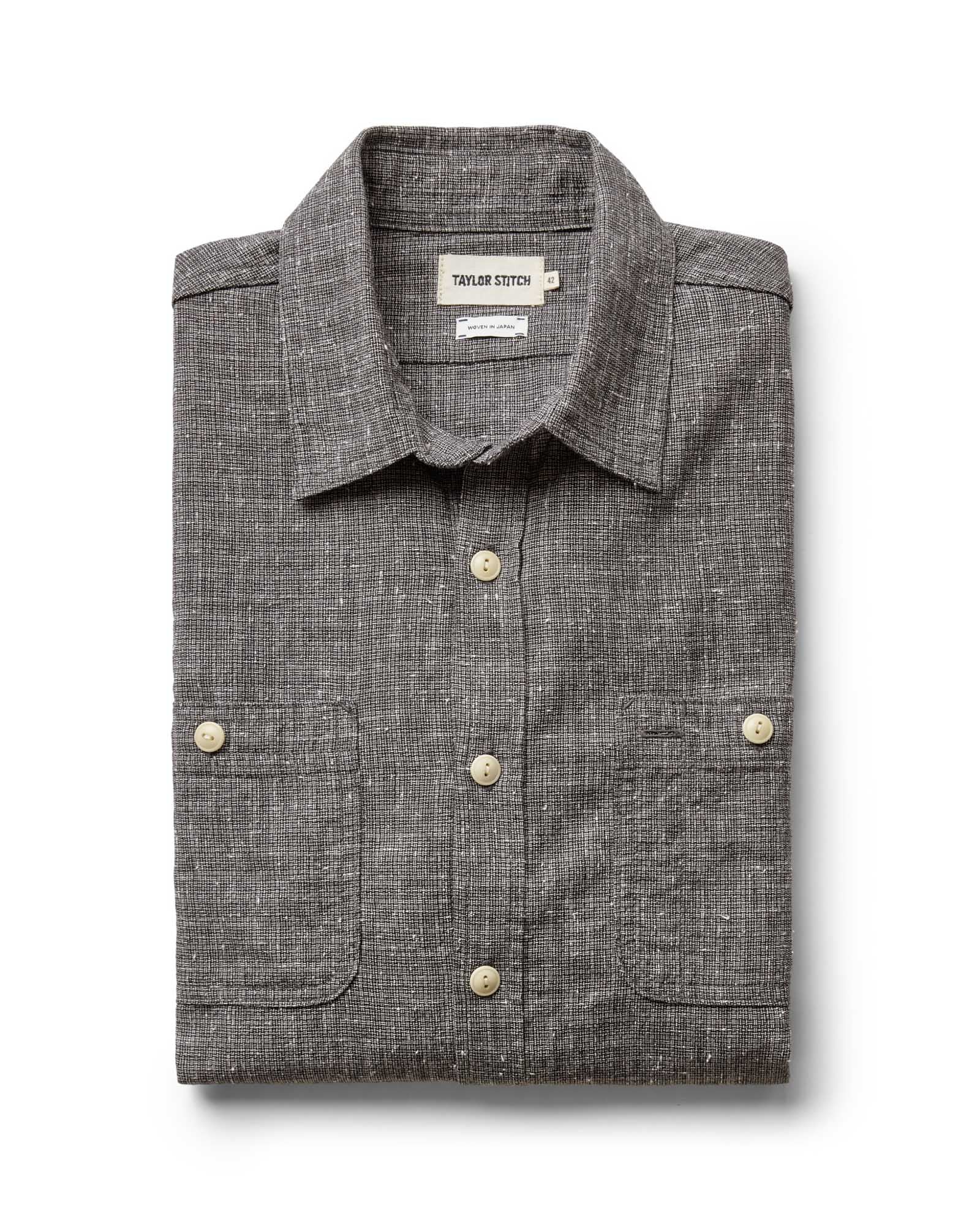 The Foundry Shirt in Japanese Shadow Nep | Modern Menswear by yycbvcnbmmnbm