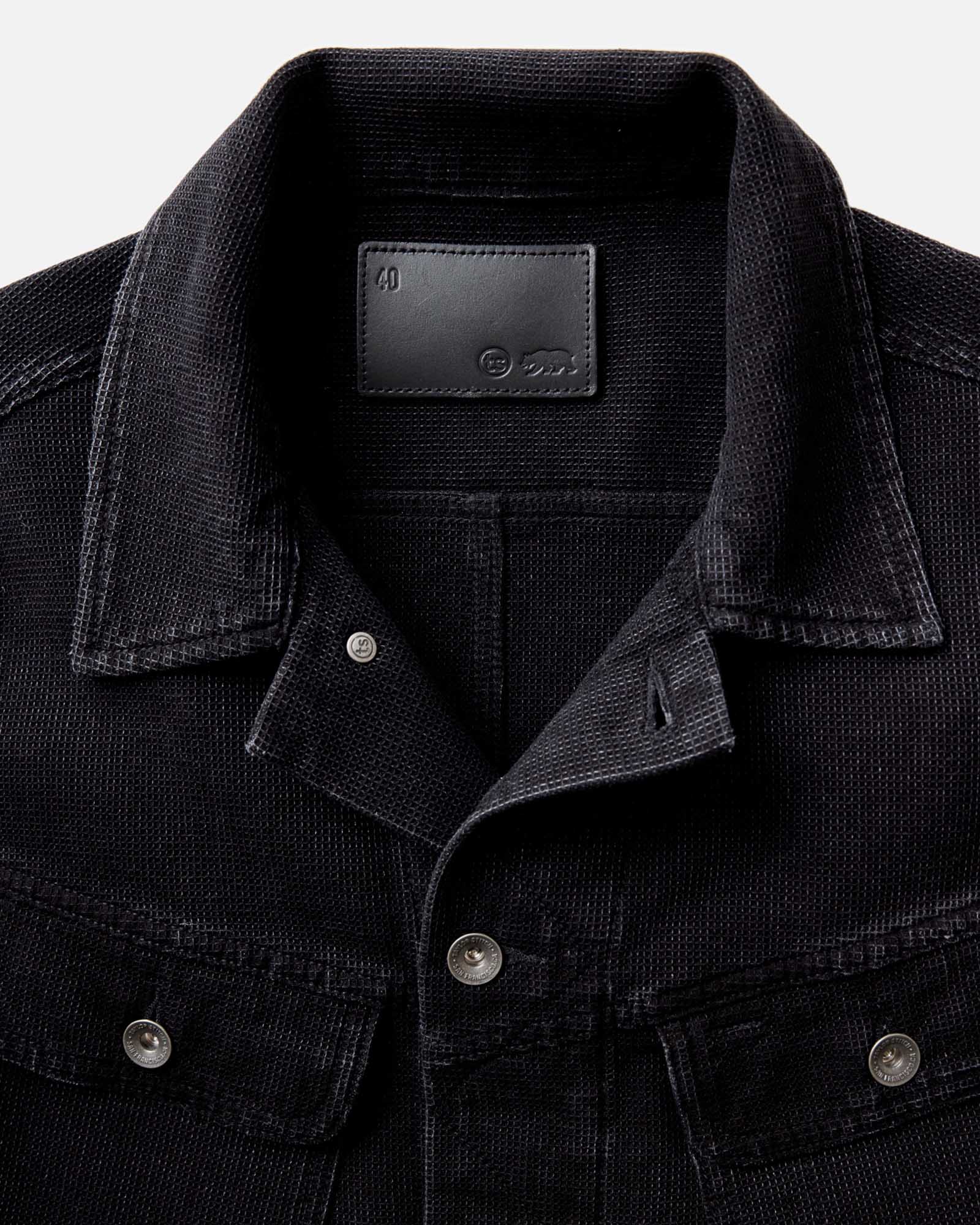 The Long Haul Jacket in Black Indigo Waffle | Modern Menswear by yycbvcnbmmnbm